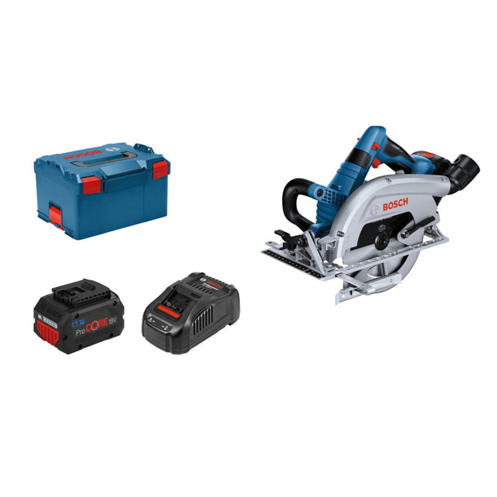 Akku-Kreissäge GKS 18V-70 L, 2 x Akku ProCORE18V 5.5Ah in L-BOXX