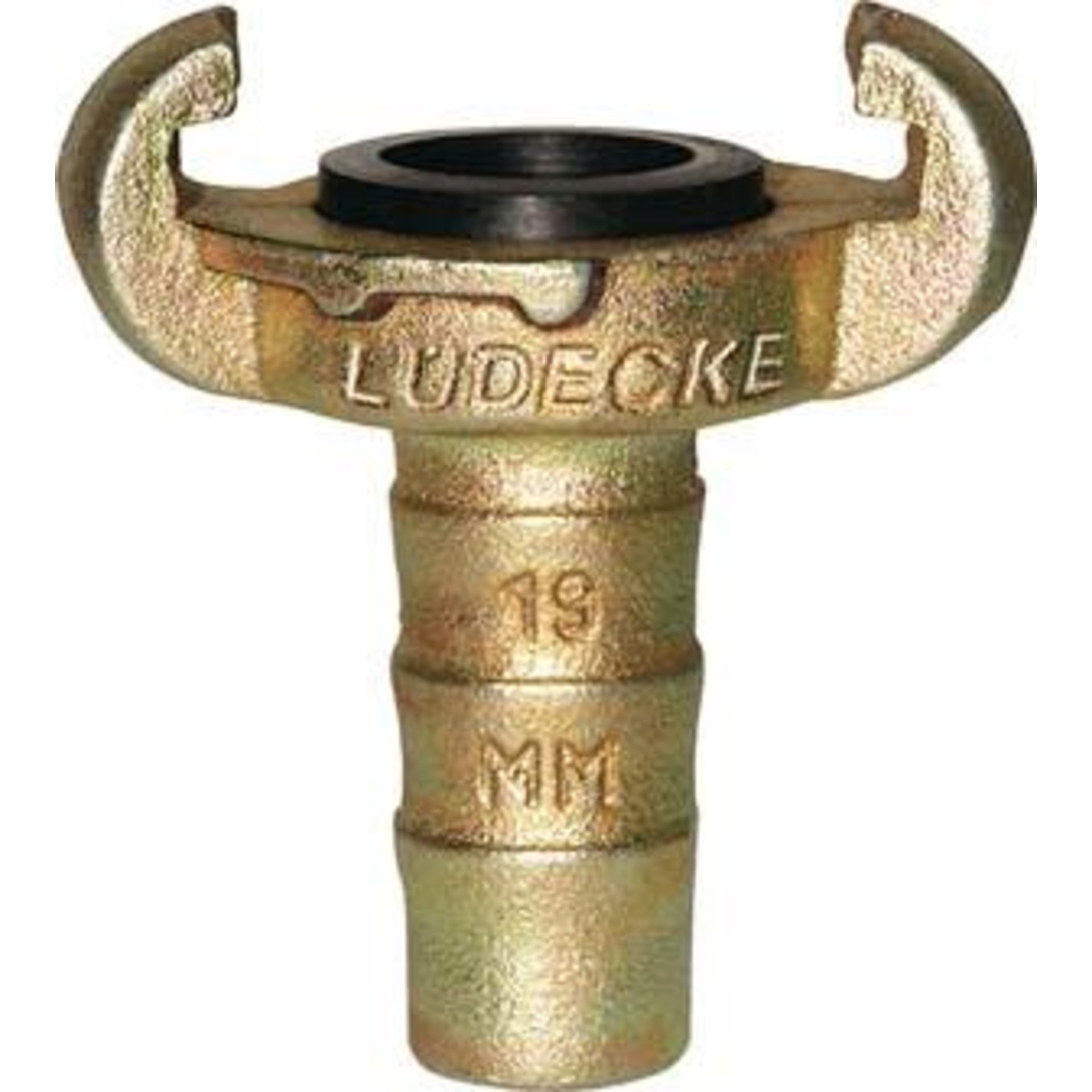 Klauen-Schlauchkupplung DIN 3489, Temperguss, Tülle 13mm, 1/2" LÜDECKE