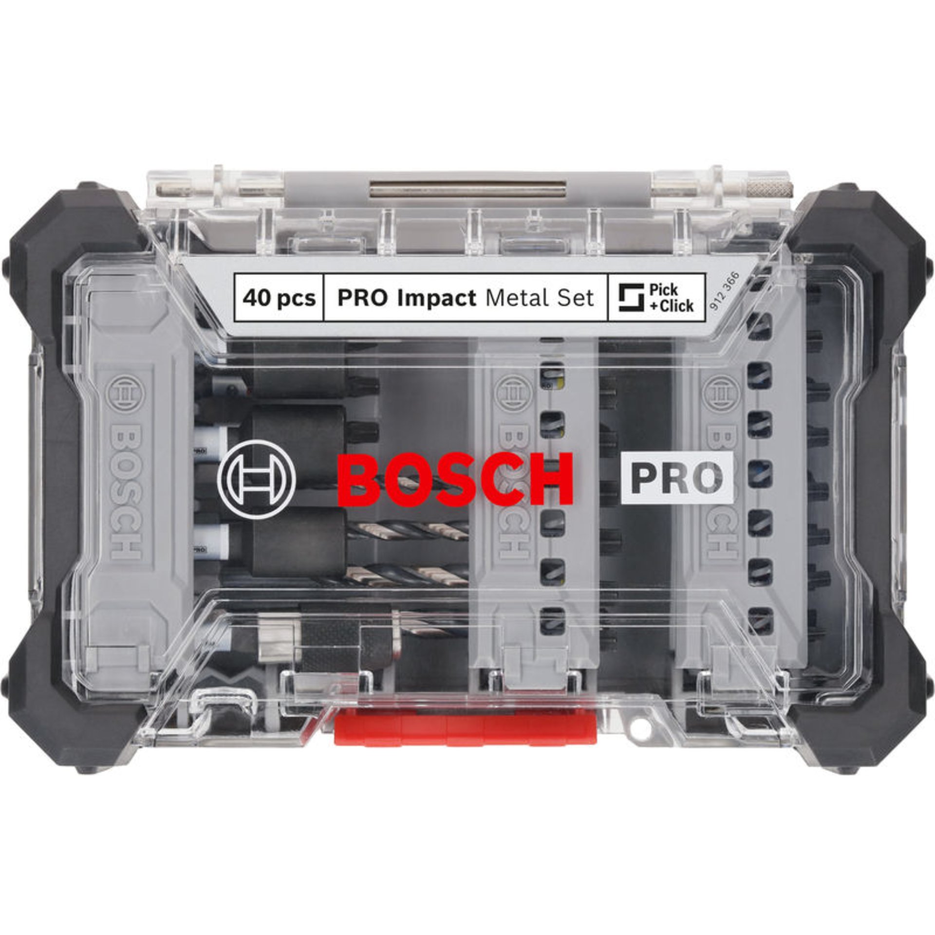 PRO Impact Schrauberbits und Metallbohrer Set, 40-tlg.