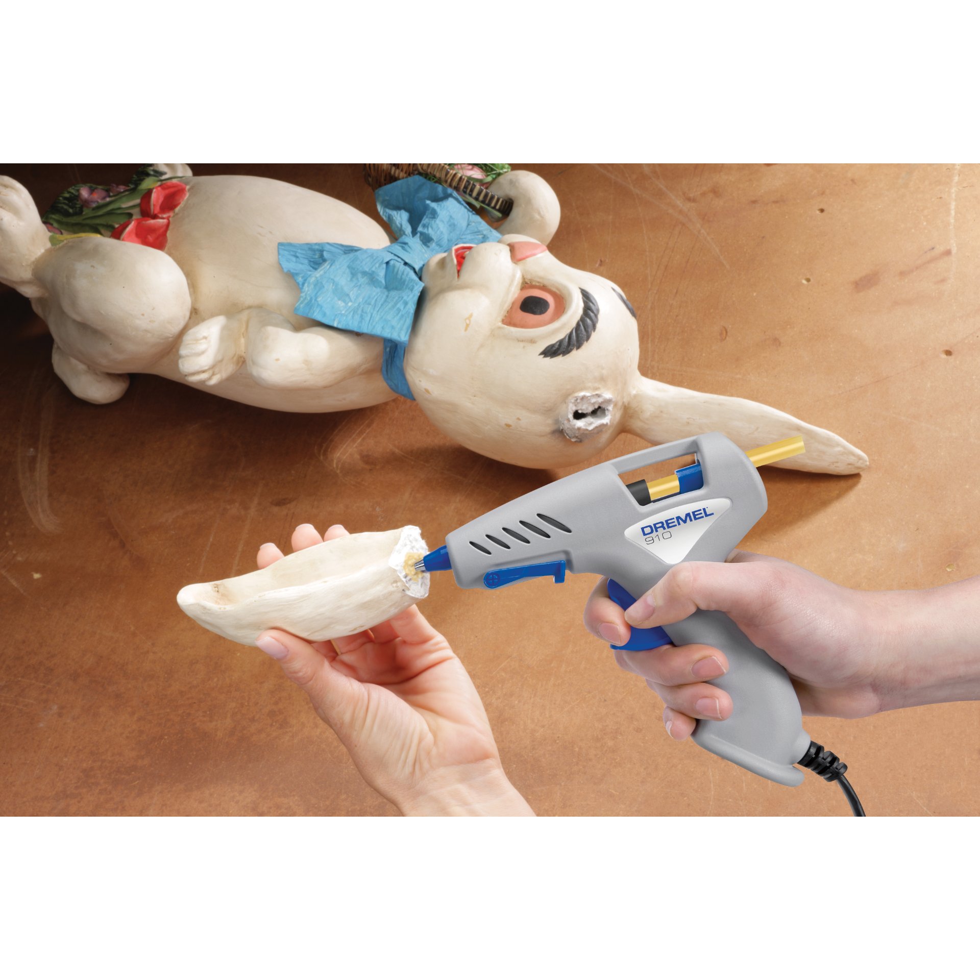 DREMEL® Heißklebepistole 910-3 Kompaktwerkzeug (165 °C) mit 3 Zubehöre