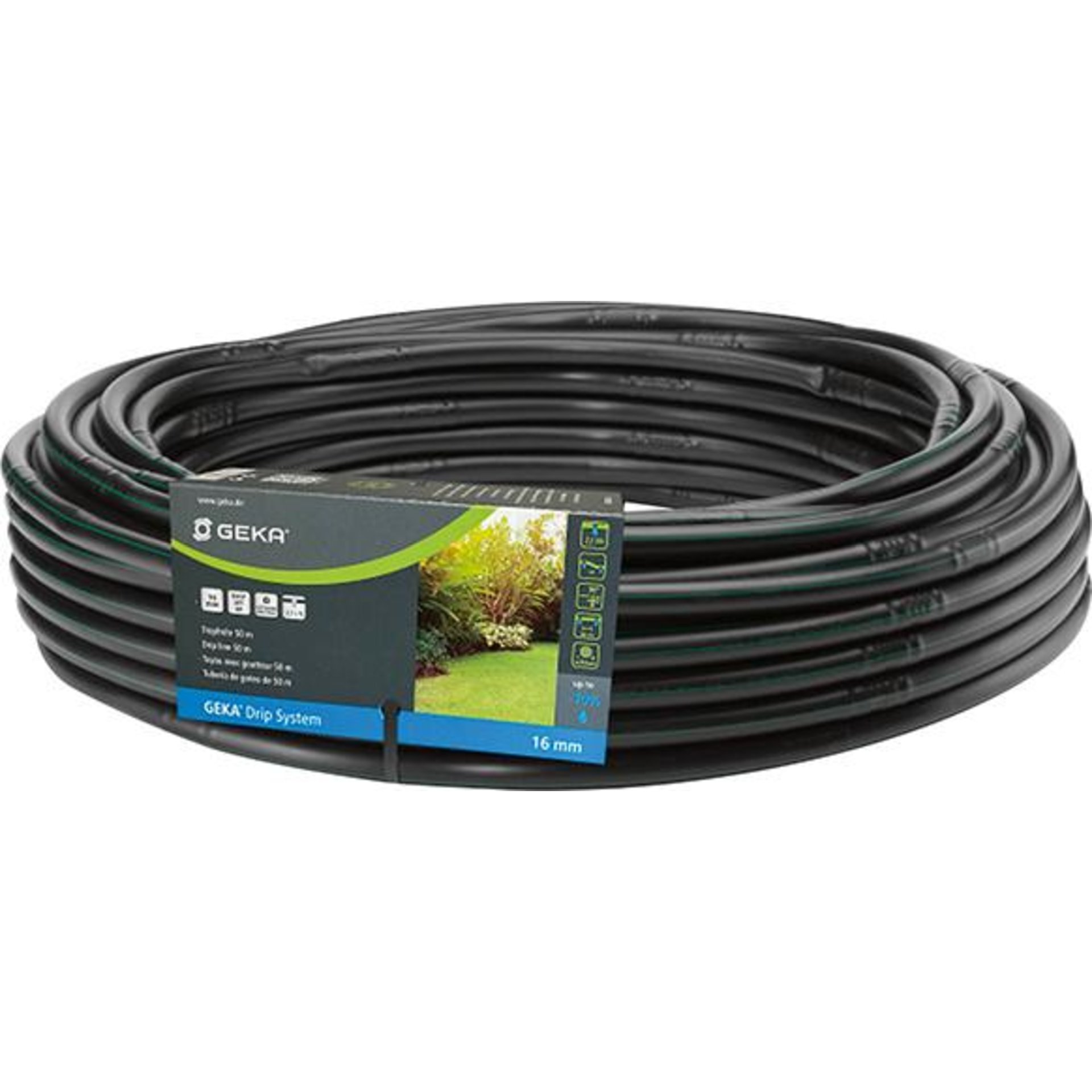 Tropfrohr 16 mm,50 m,2,1 l/h,30 cm GEKA Drip Beschaffungsartikel