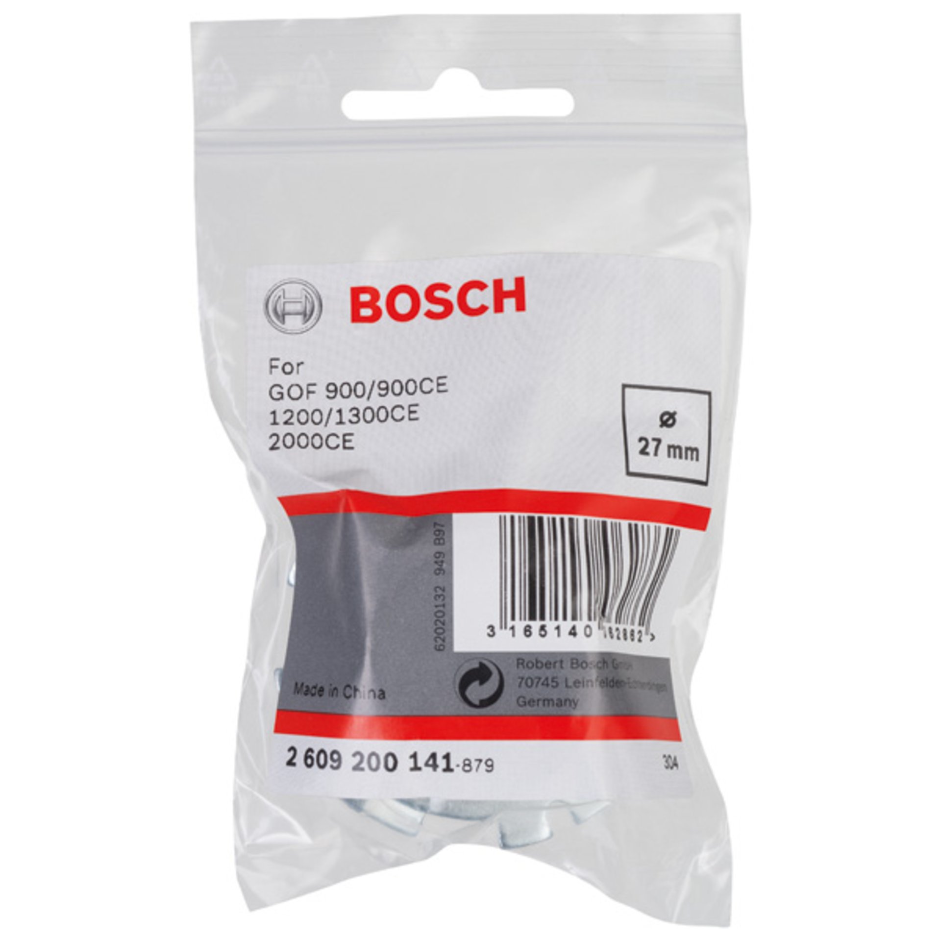 Kopierhülse für Bosch-Oberfräsen, mit Schnellverschluss, 27 mm