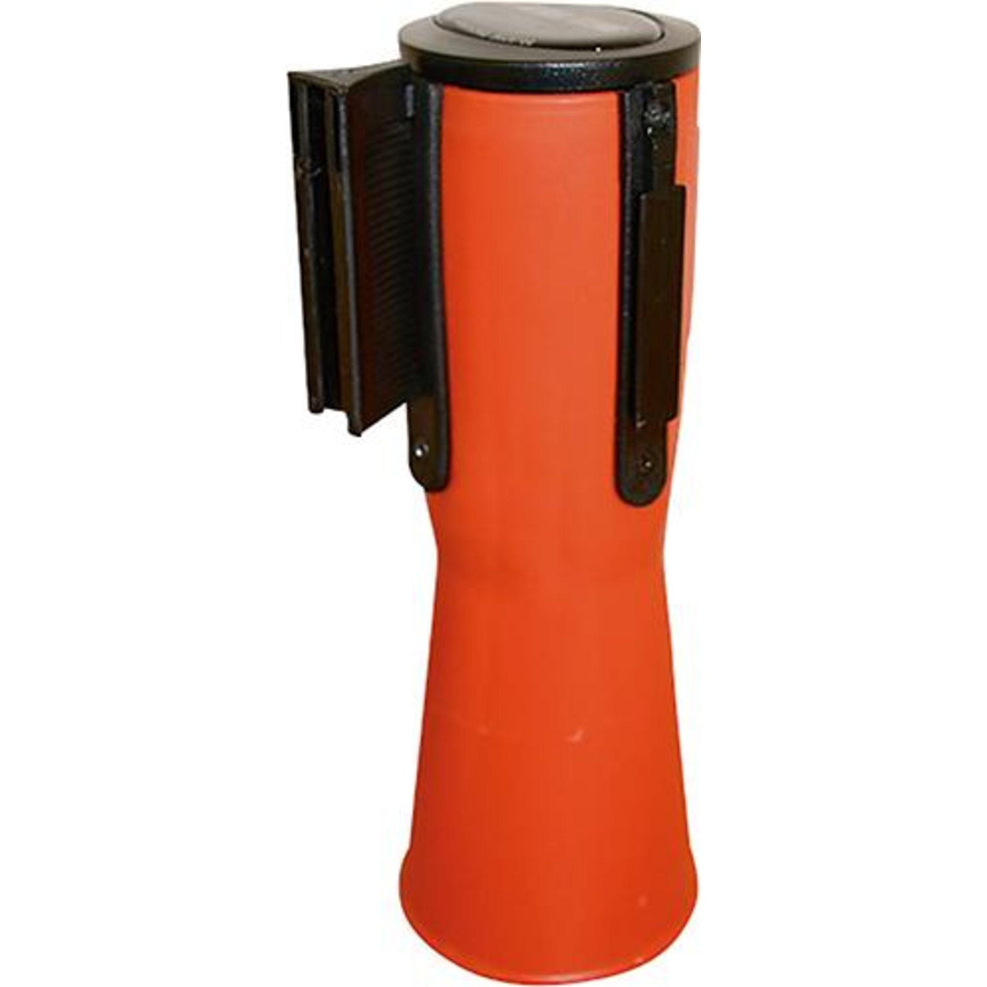 Leitkegelaufsatz gelb / schwarz diag.gestreift 4m