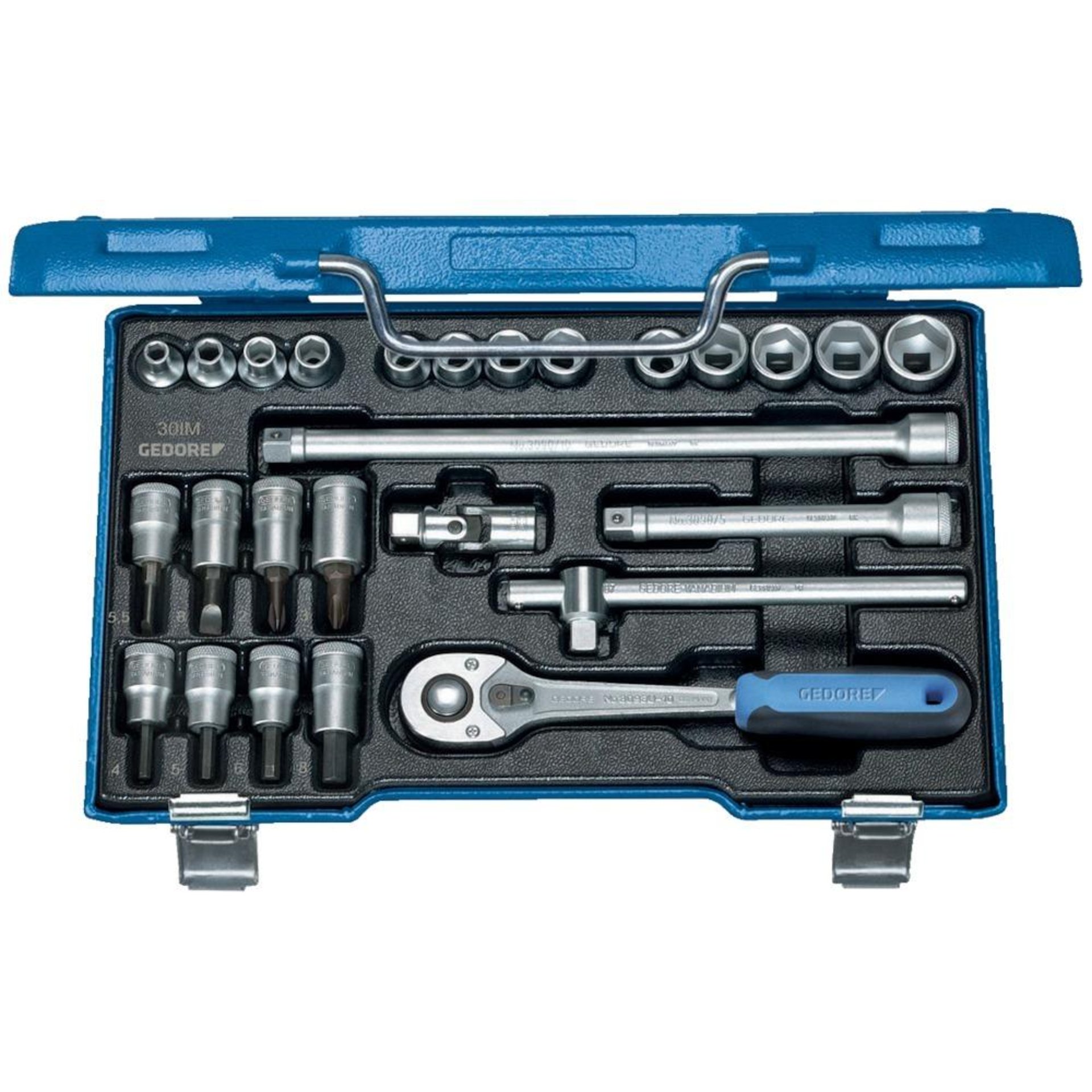 Steckschlüssel-Garnitur 3/8" 30IMU-10 26-teilig Gedore