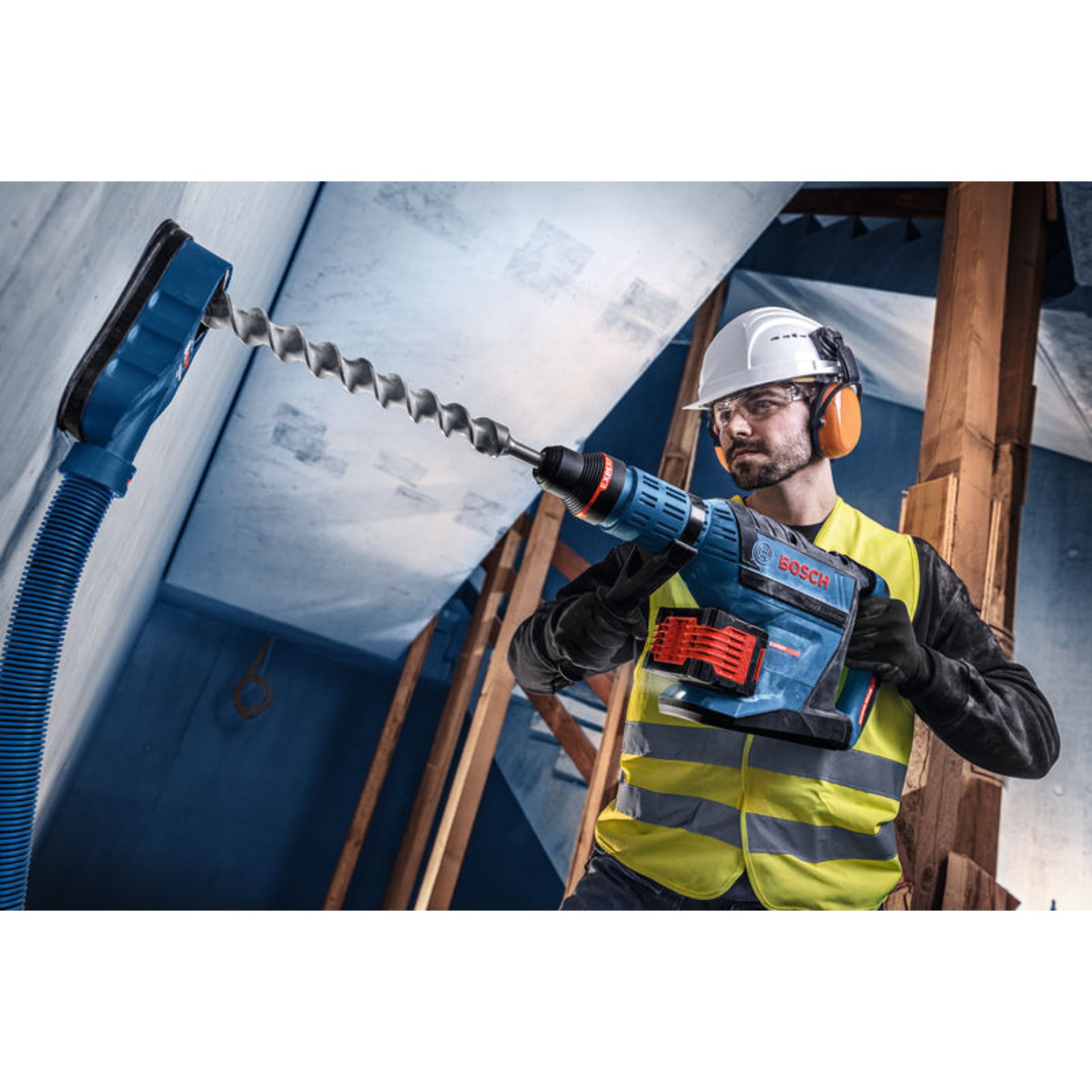 Akku-Bohrhammer mit SDS max EXBH18V-45, XL-BOXX