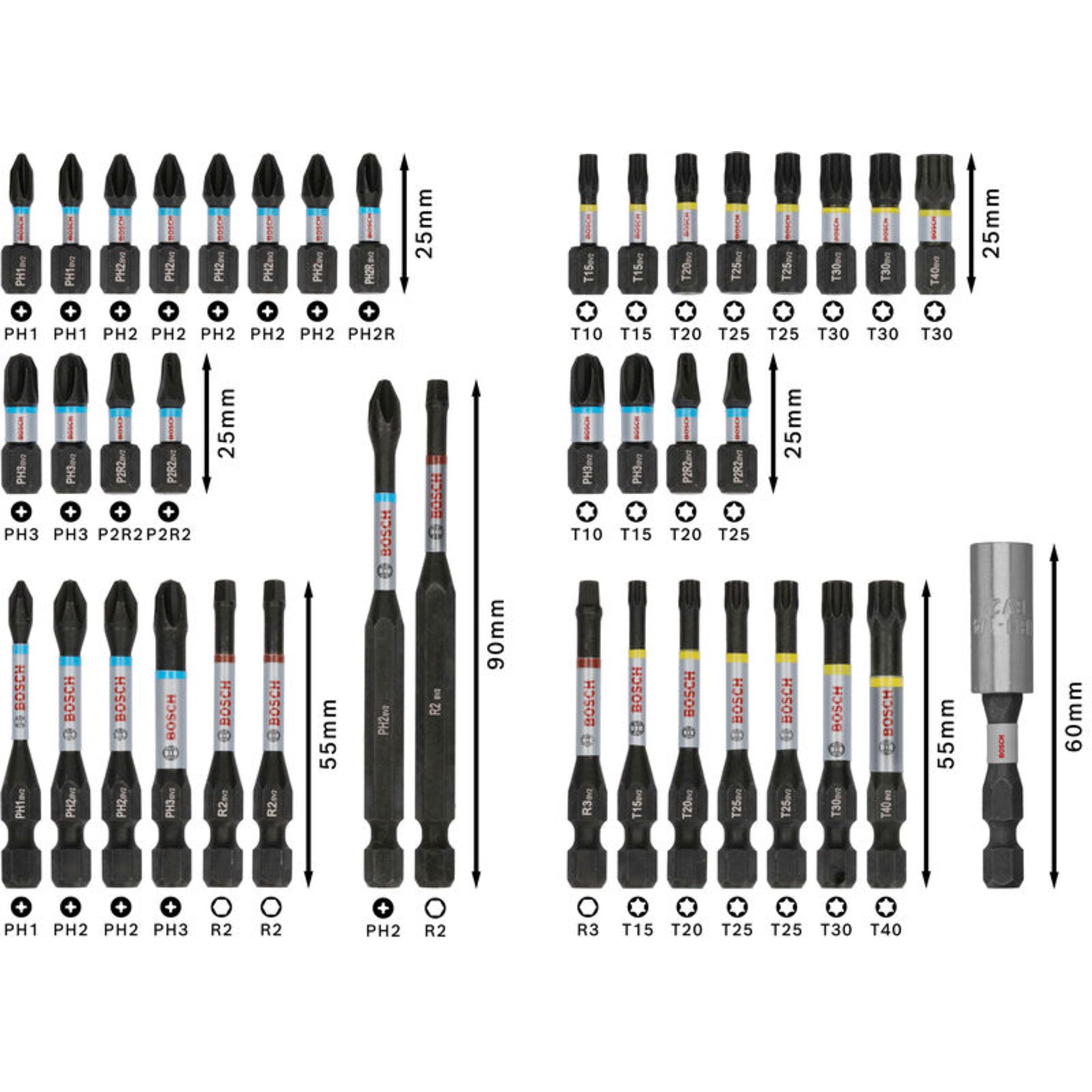 PRO Impact Schrauberbit Set, 44-tlg.
