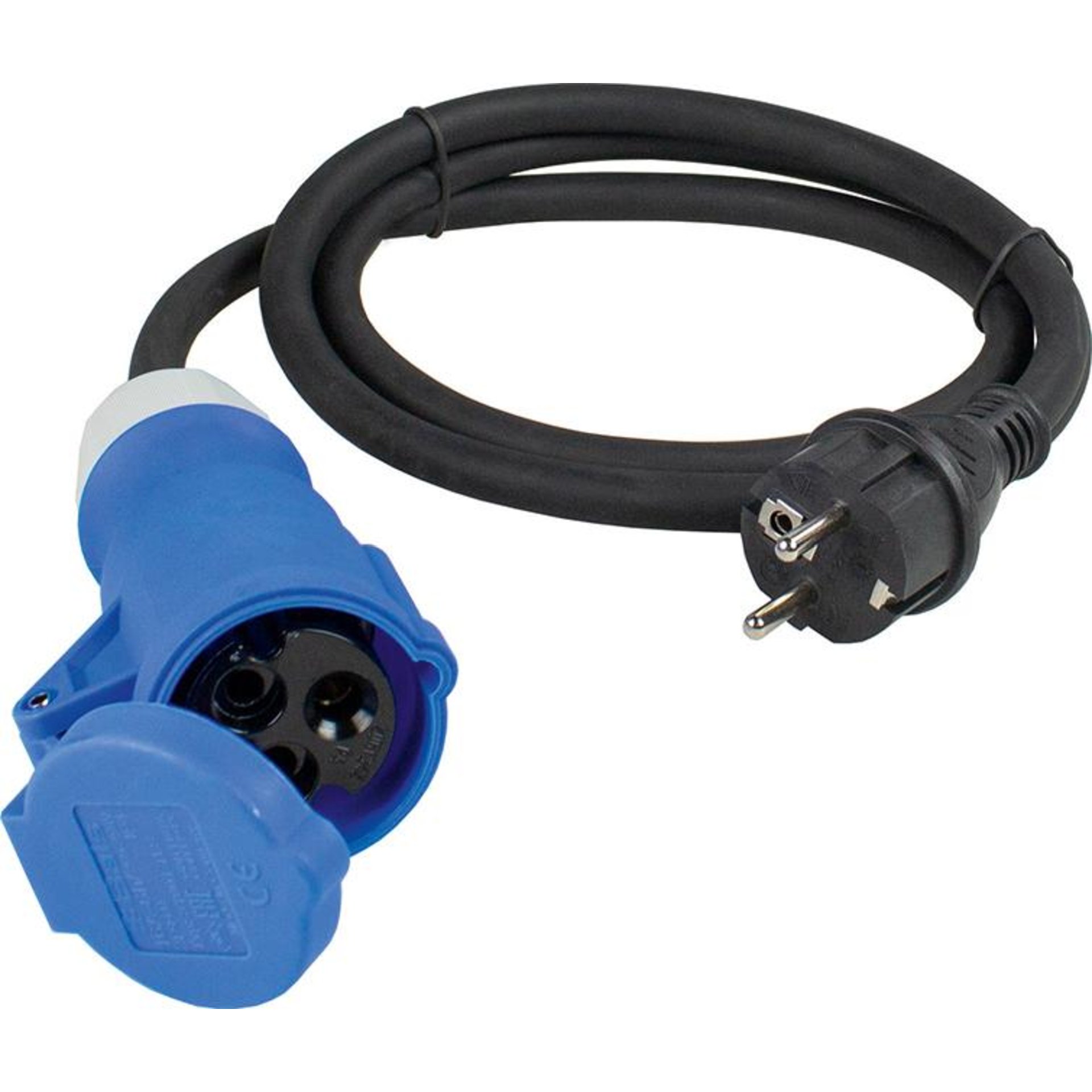 Adapterleitung 1,5m CEE-Kuppl.+Schu.-Steck.