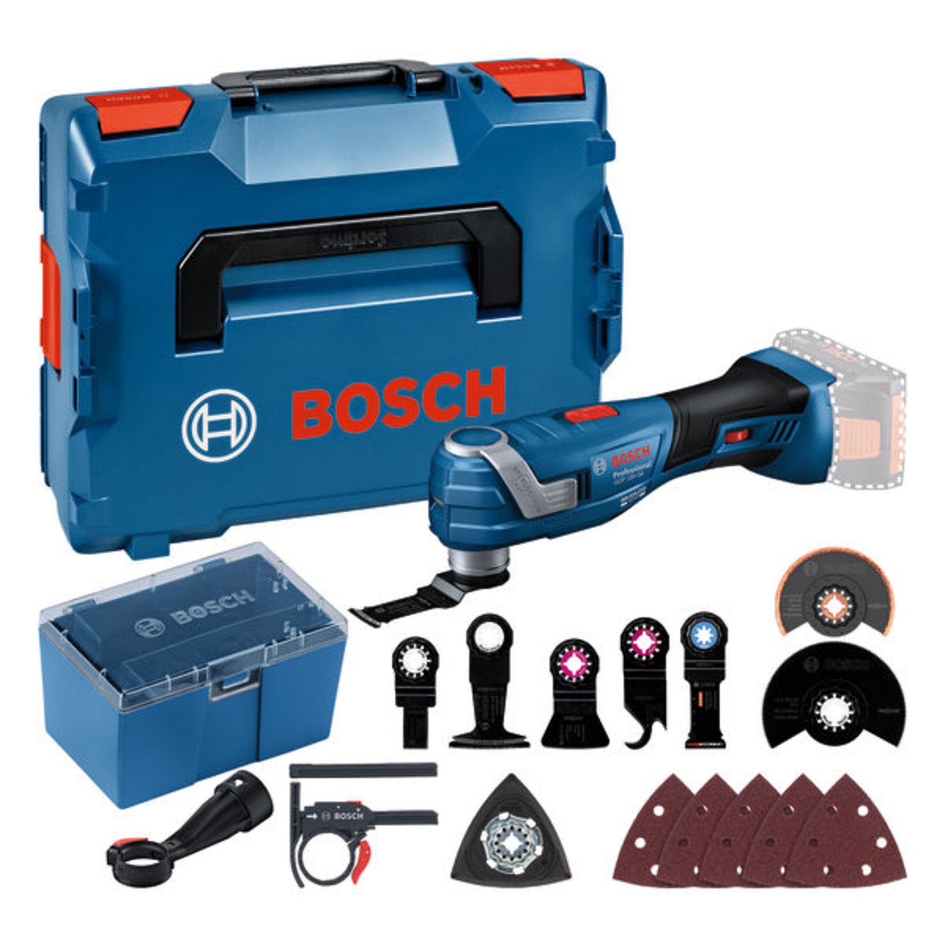 Akku-Multi-Cutter GOP 18V-34 + Zubehör in L-BOXX
