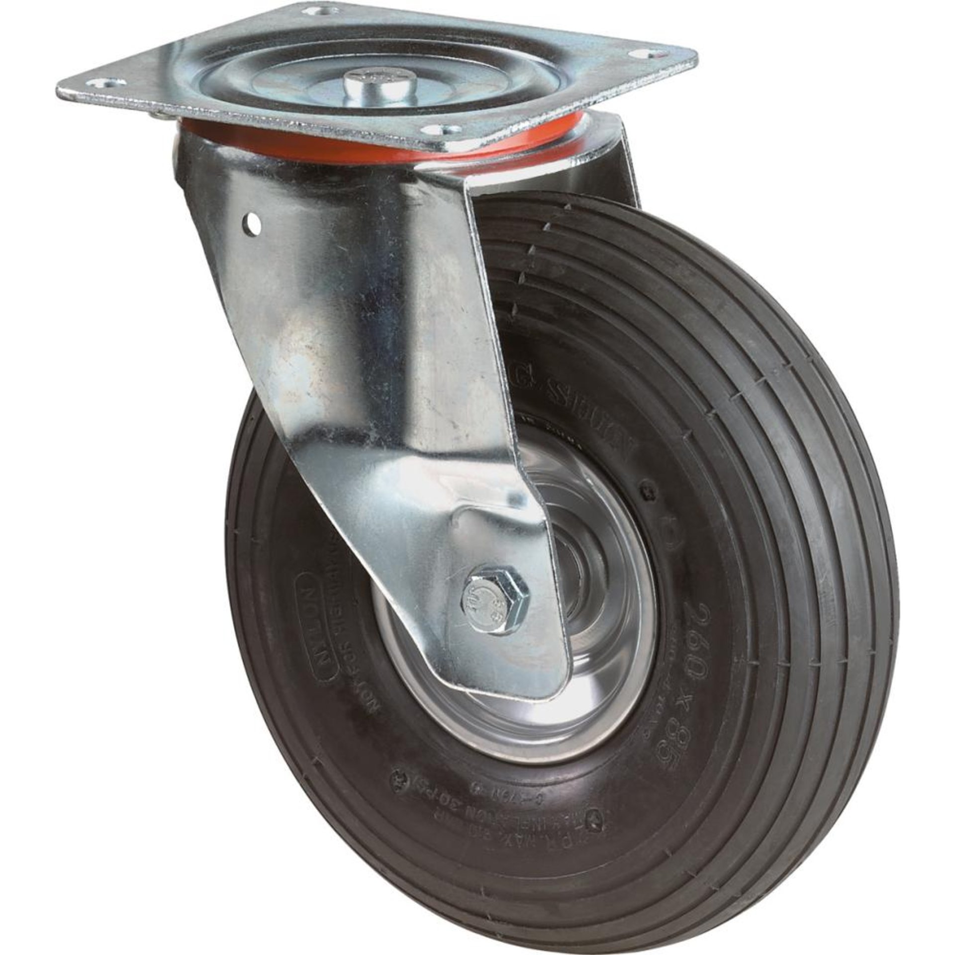 Lenkrolle 260mm L400.C90 Platte,Luftrad,RL L400.C90.260 BS ROLLEN