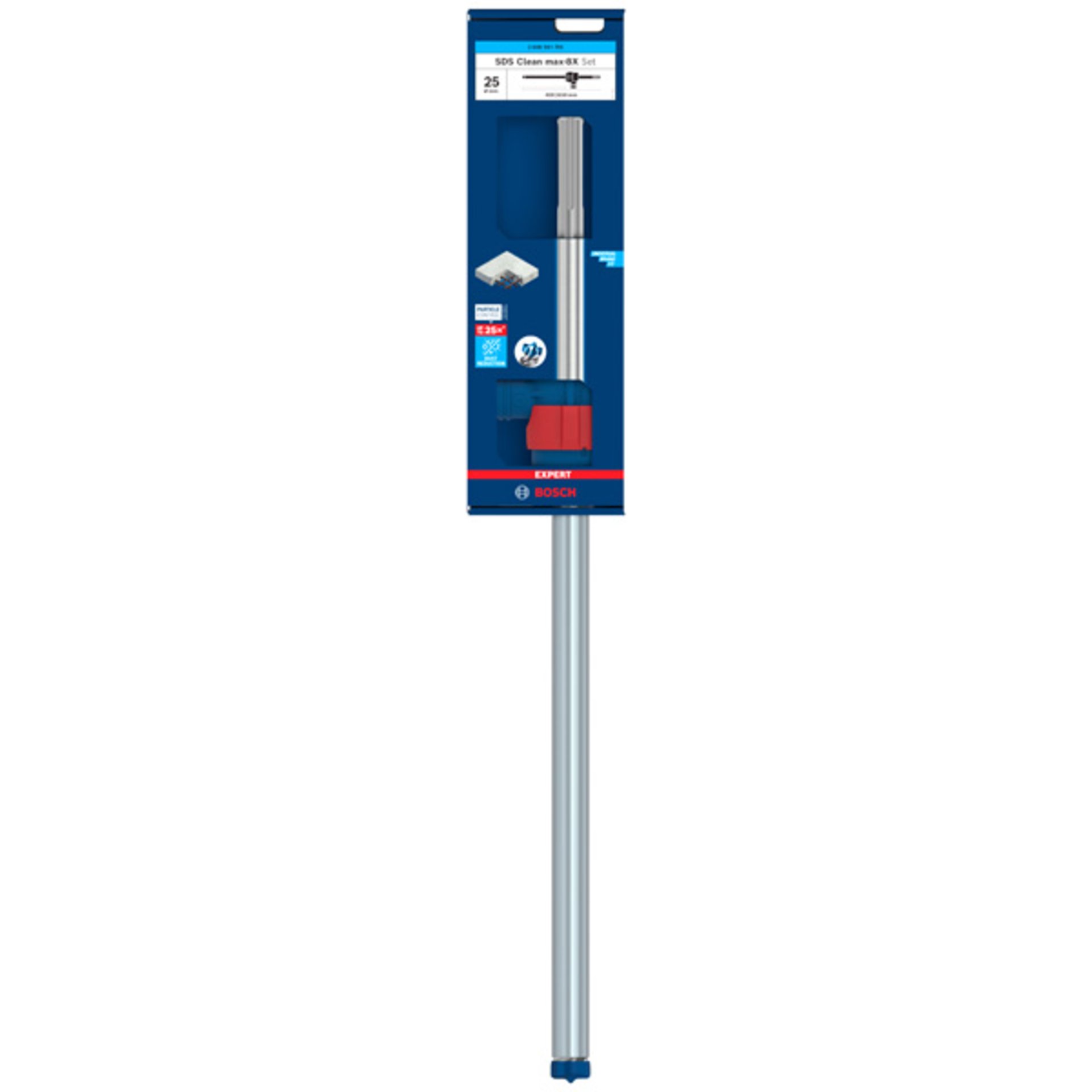 EXPERT SDS Clean max-8X Hammerbohrer mit einer Steckverbindung, 25x400x650 mm
