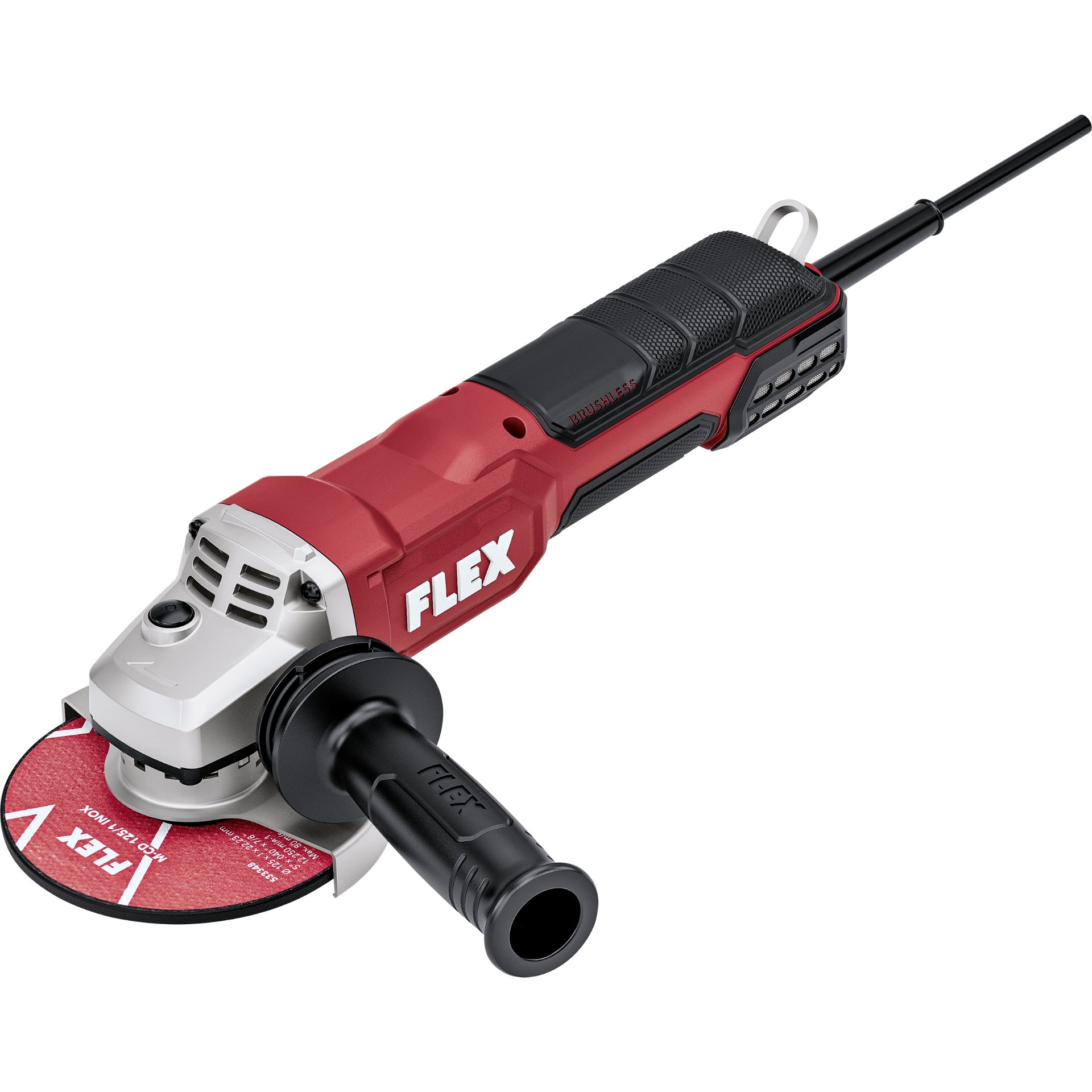2000 Watt Winkelschleifer mit Paddelschalter (Totmannfunktion) und Bremse, 125 mm 
