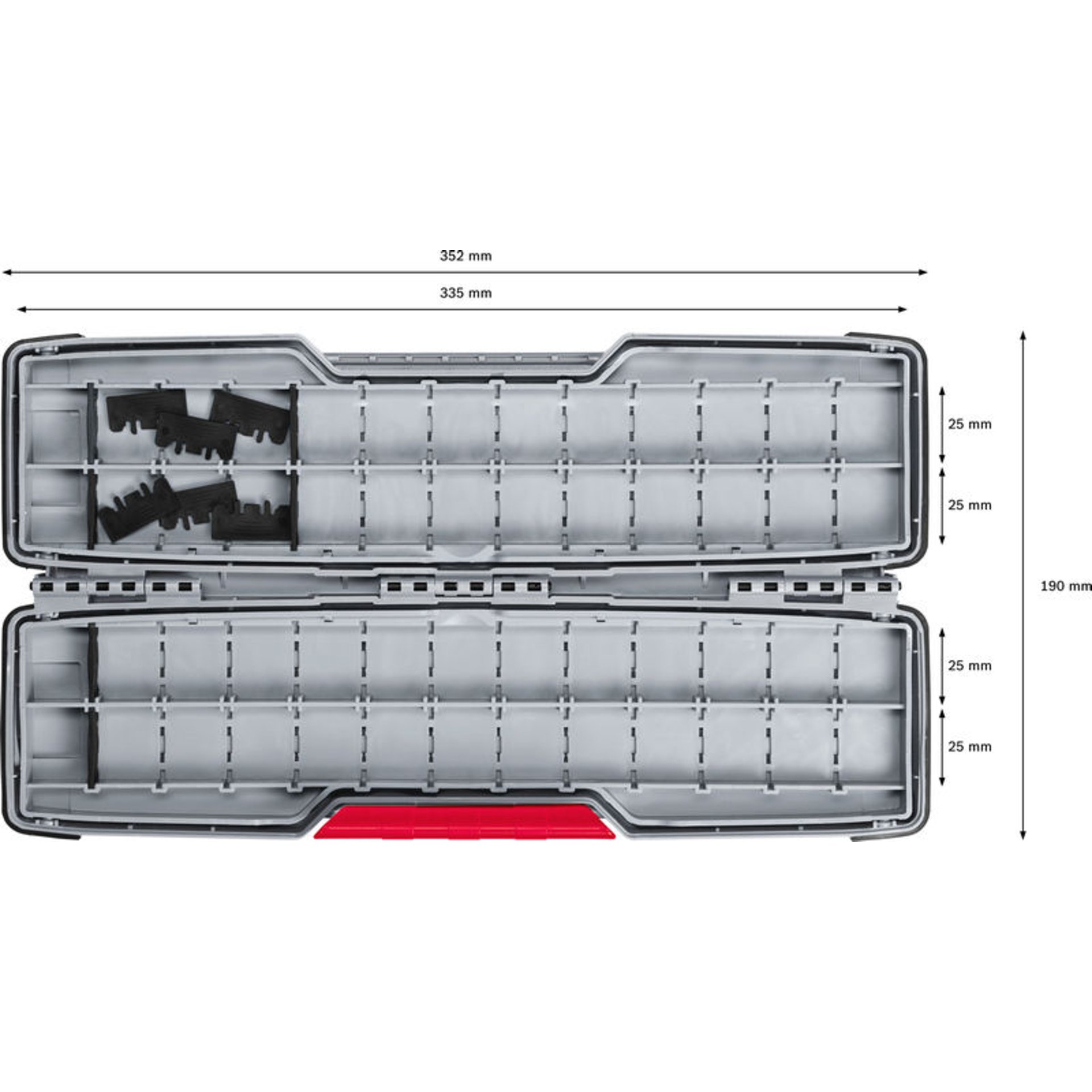 PRO Tough Box Large für Zubehör, 50 x 120 x 355 mm
