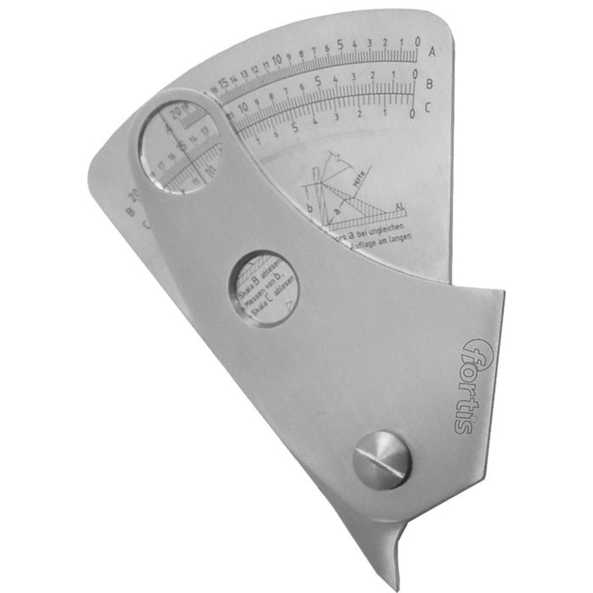 Schweißnahtlehre rostfrei0,1mm FORTIS