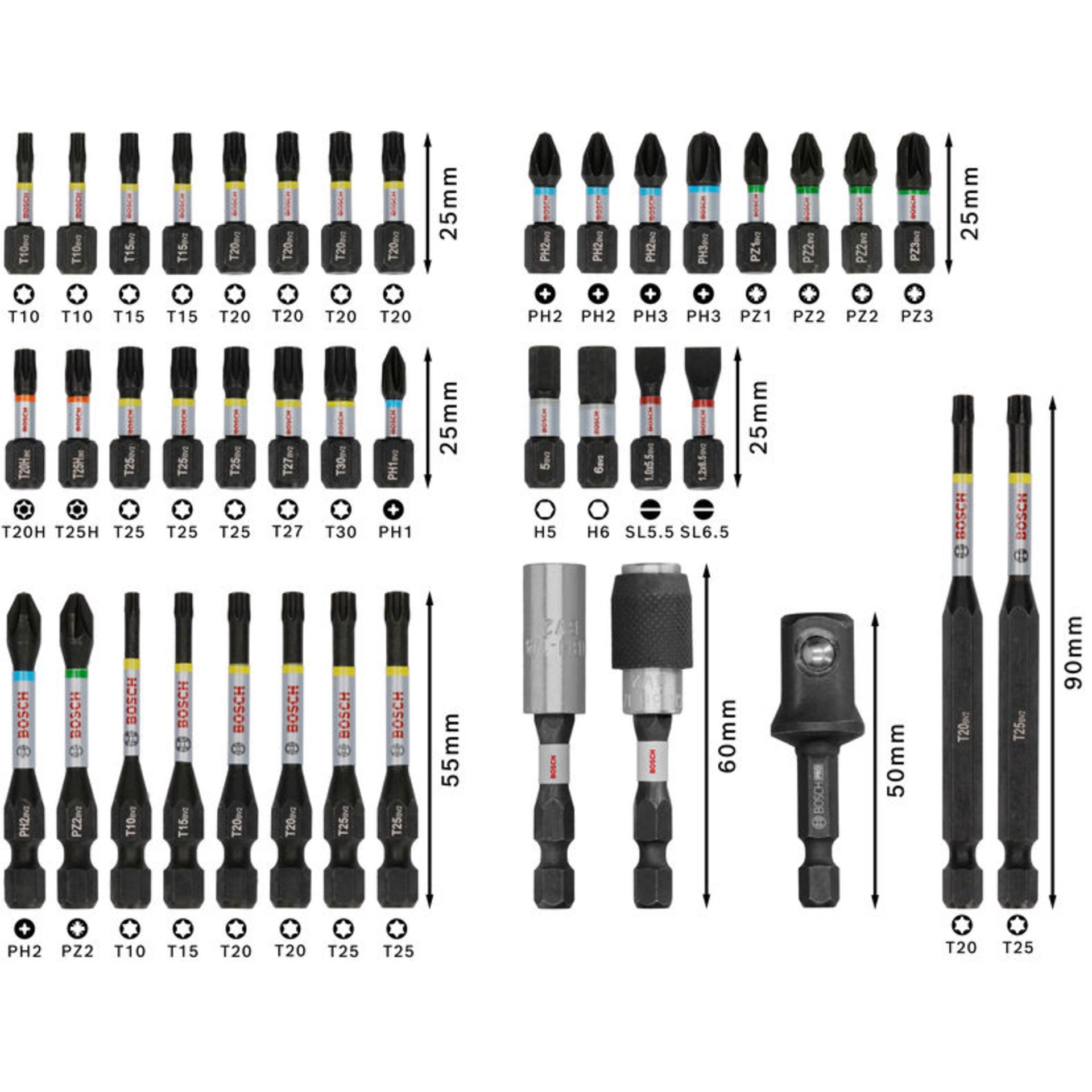 PRO Impact Schrauberbit Set, 41-tlg.