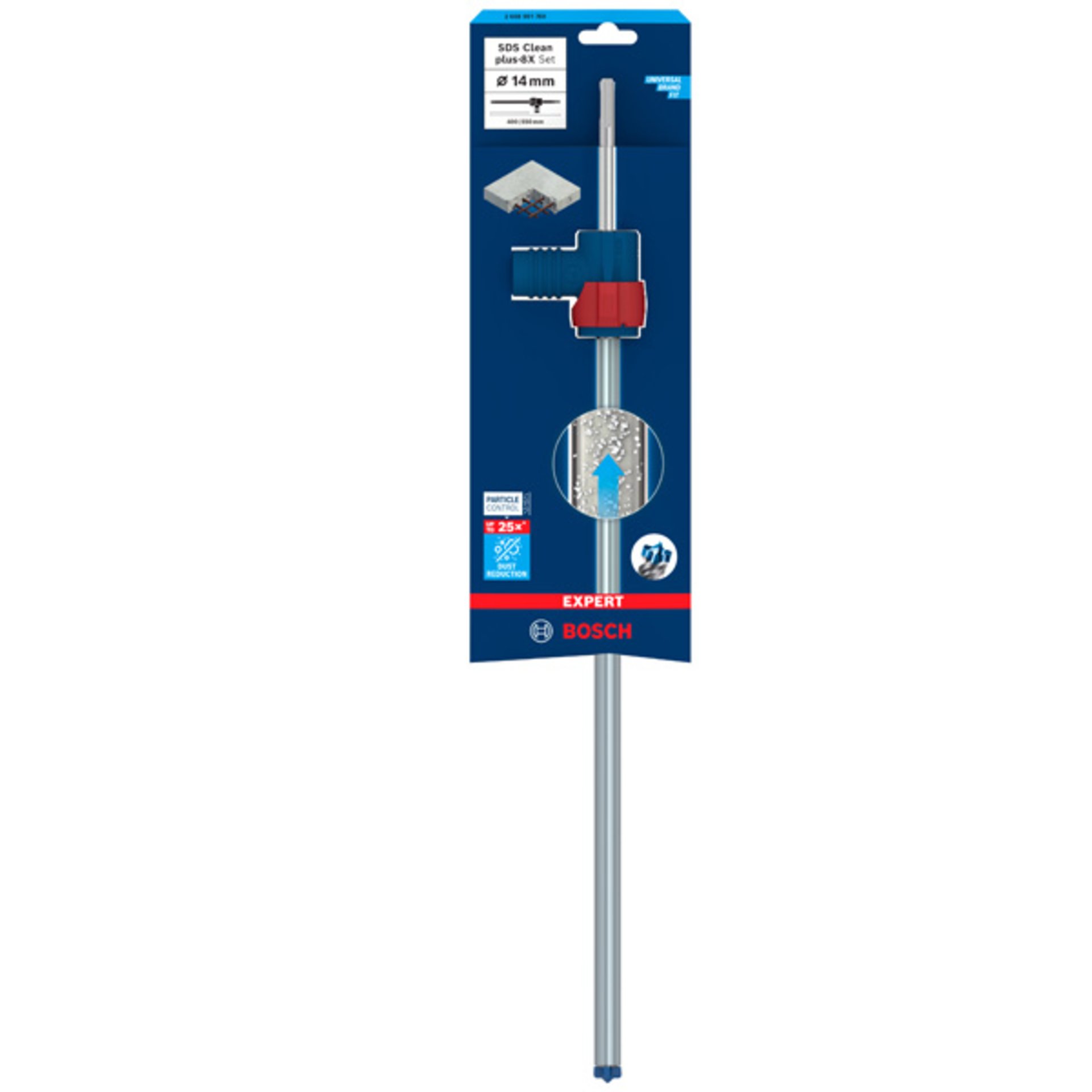 EXPERT SDS Clean plus-8X Hammerbohrer mit einem Anschluss, 14x400x550 mm