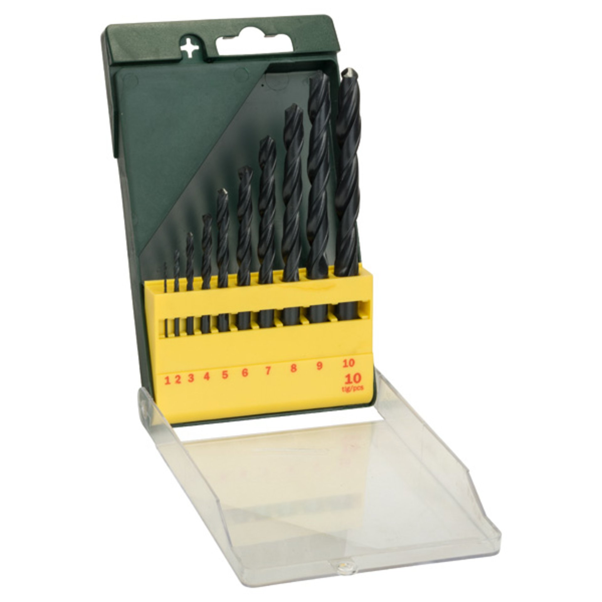 Metallbohrer-Set HSS-R, 10-teilig, 1 - 10 mm
