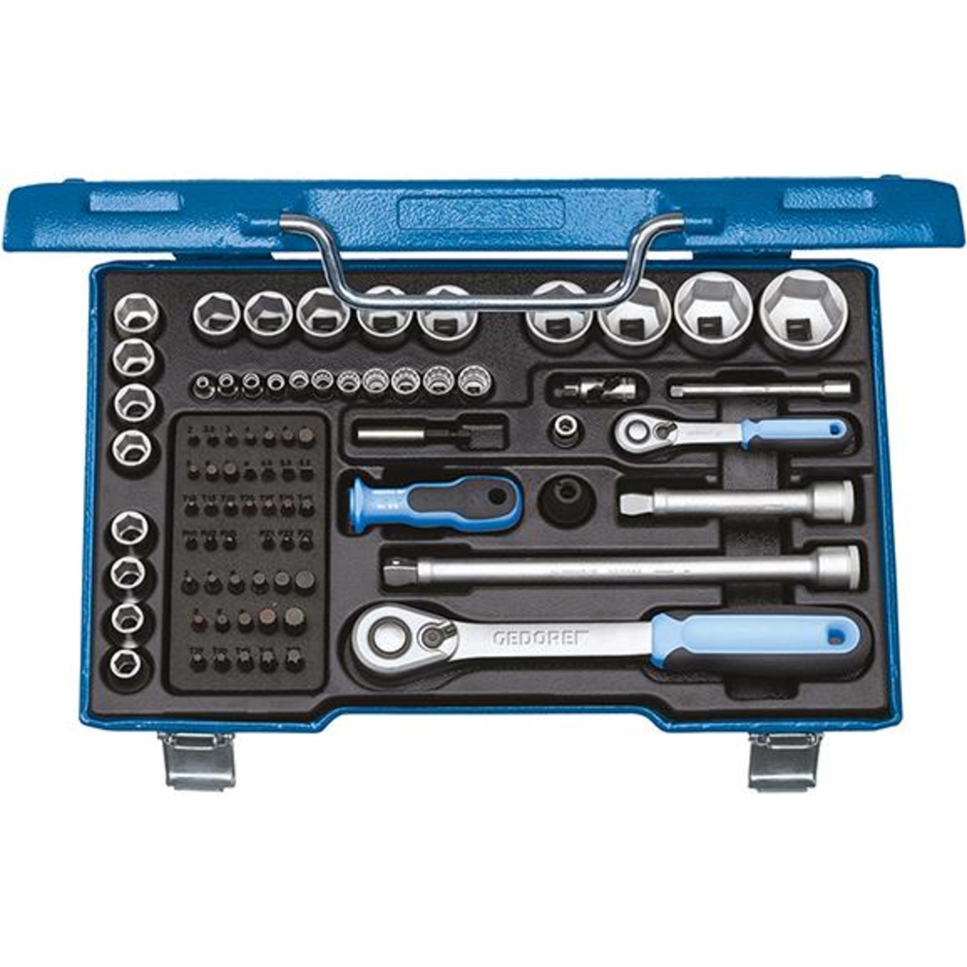 Steckschlüssel-Garnitur 1/4"+1/2" 19V20U-20 81-teilig Gedore