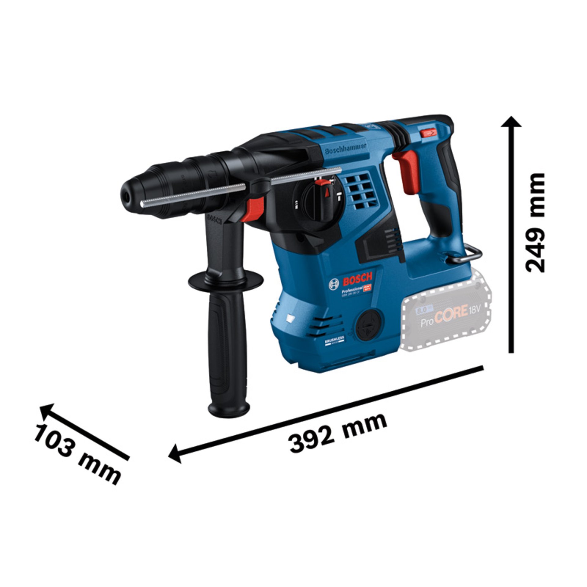 Akku-Bohrhammer mit SDS plus GBH 18V-28 CF