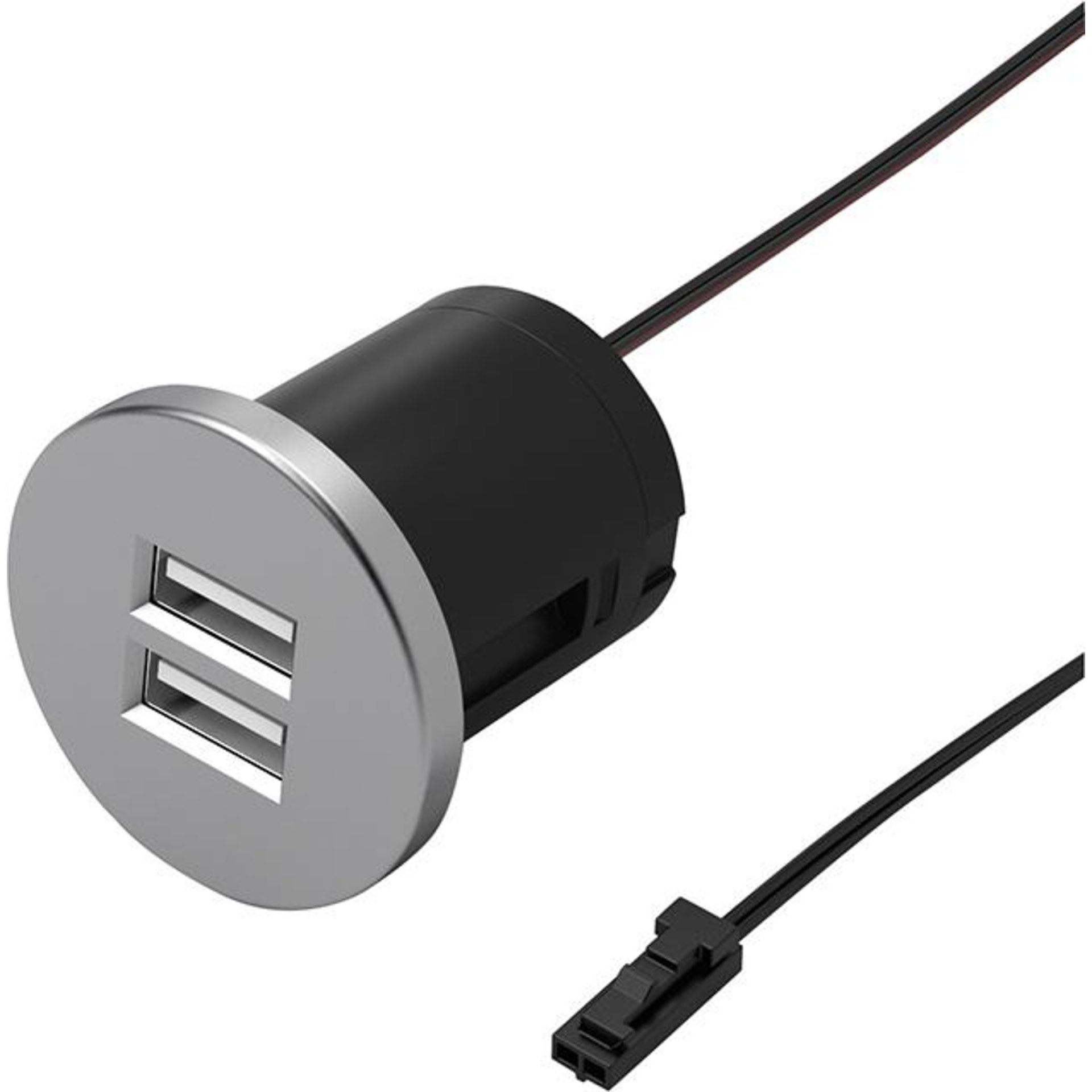 USB EinbauDoppelsteckdoseAusgang 5V max. 2100mA