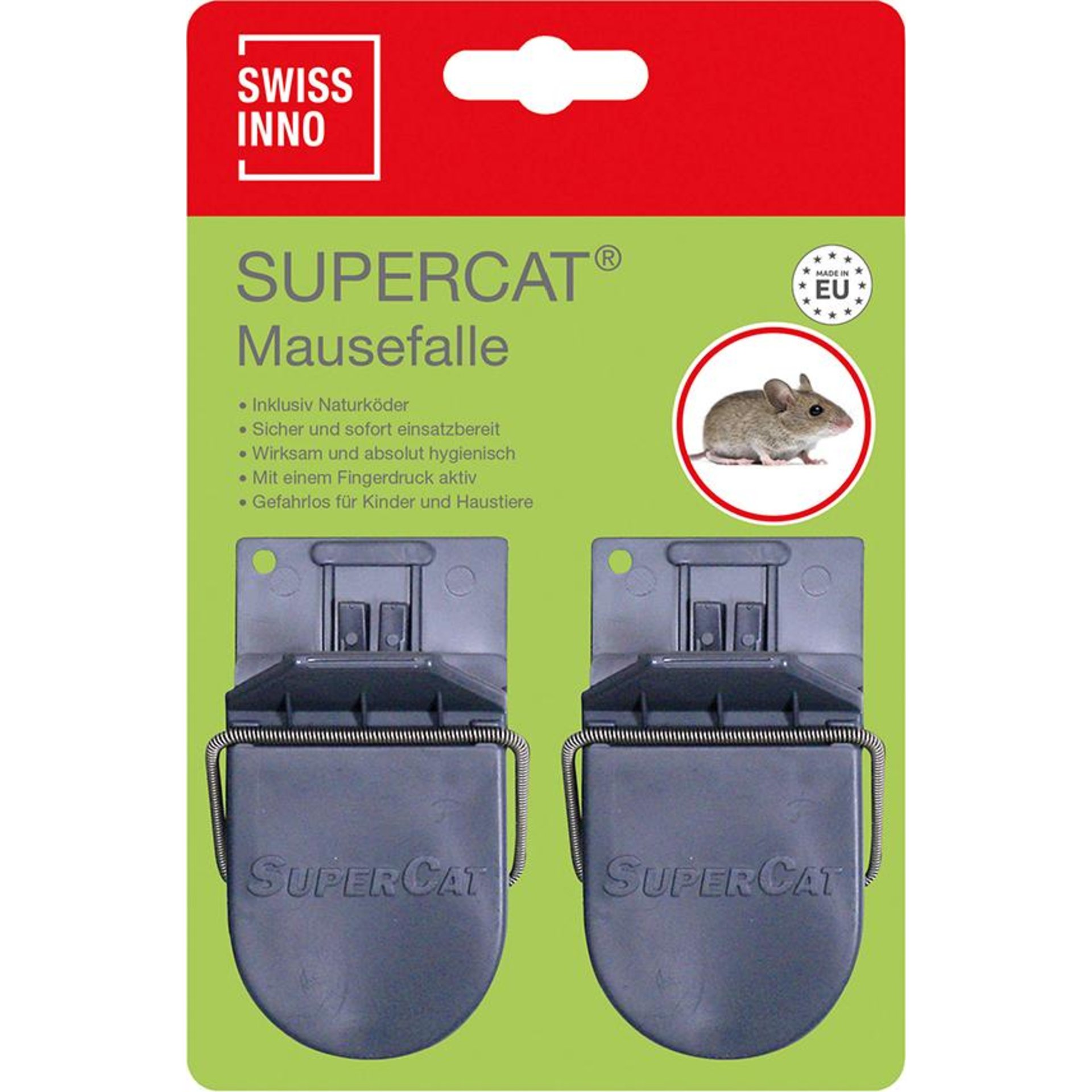 Mausefalle Supercat 2er inkl. Köder Swissinno Solution