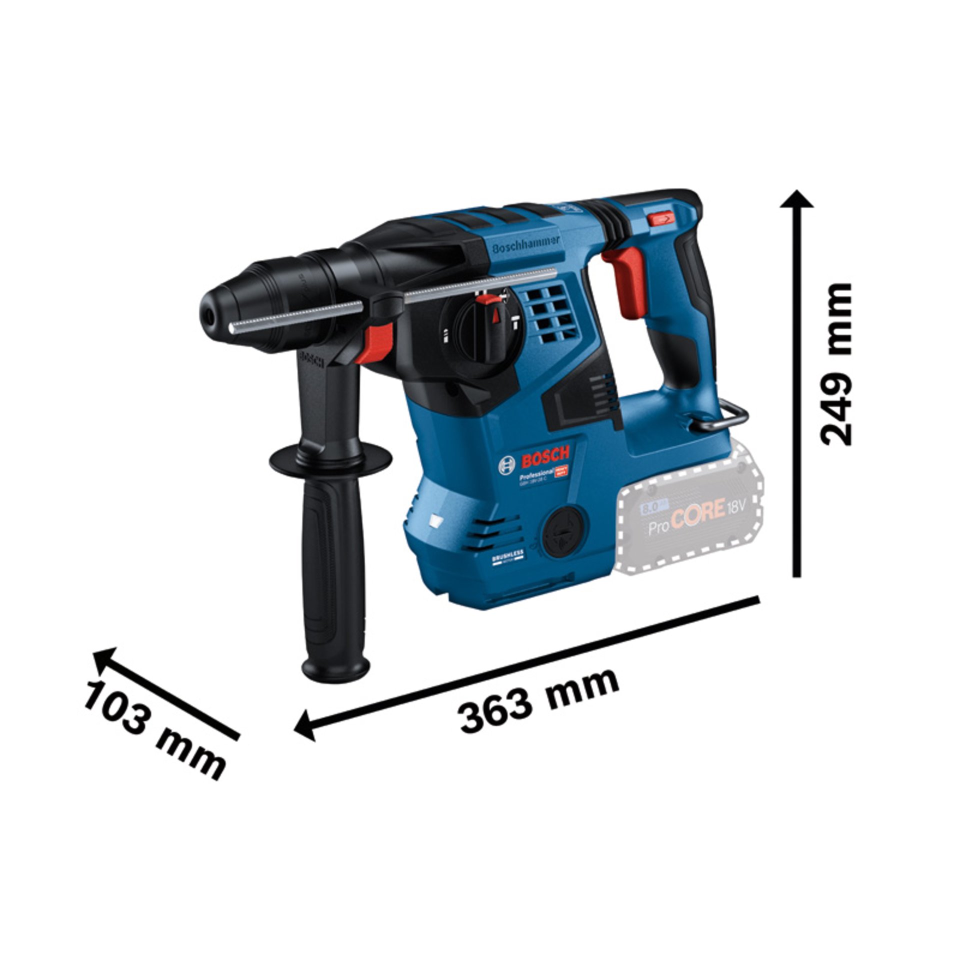 Akku-Bohrhammer mit SDS plus GBH 18V-28 C