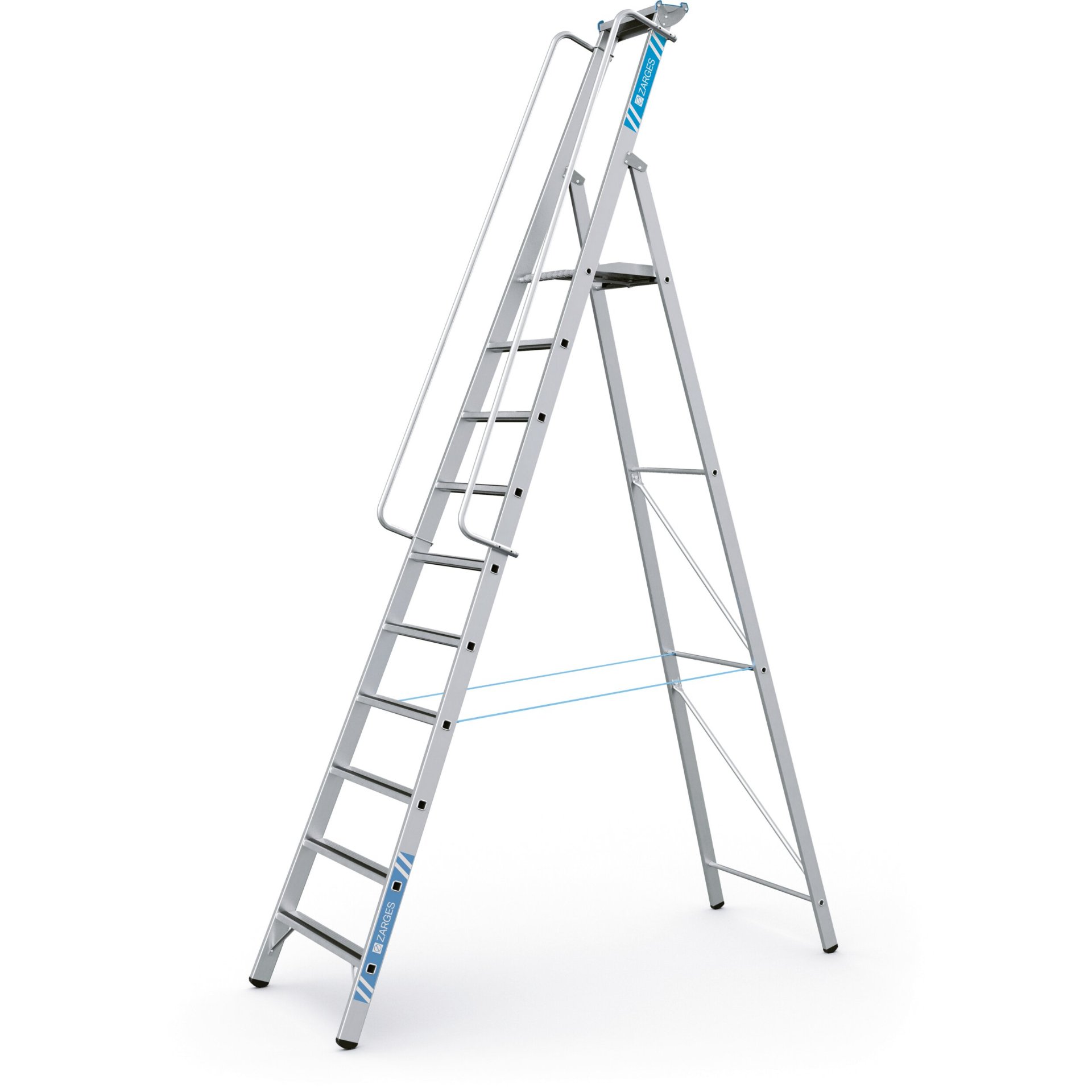 Meistertritt S - LM-Stehleiter m Plattform 10 Stufen