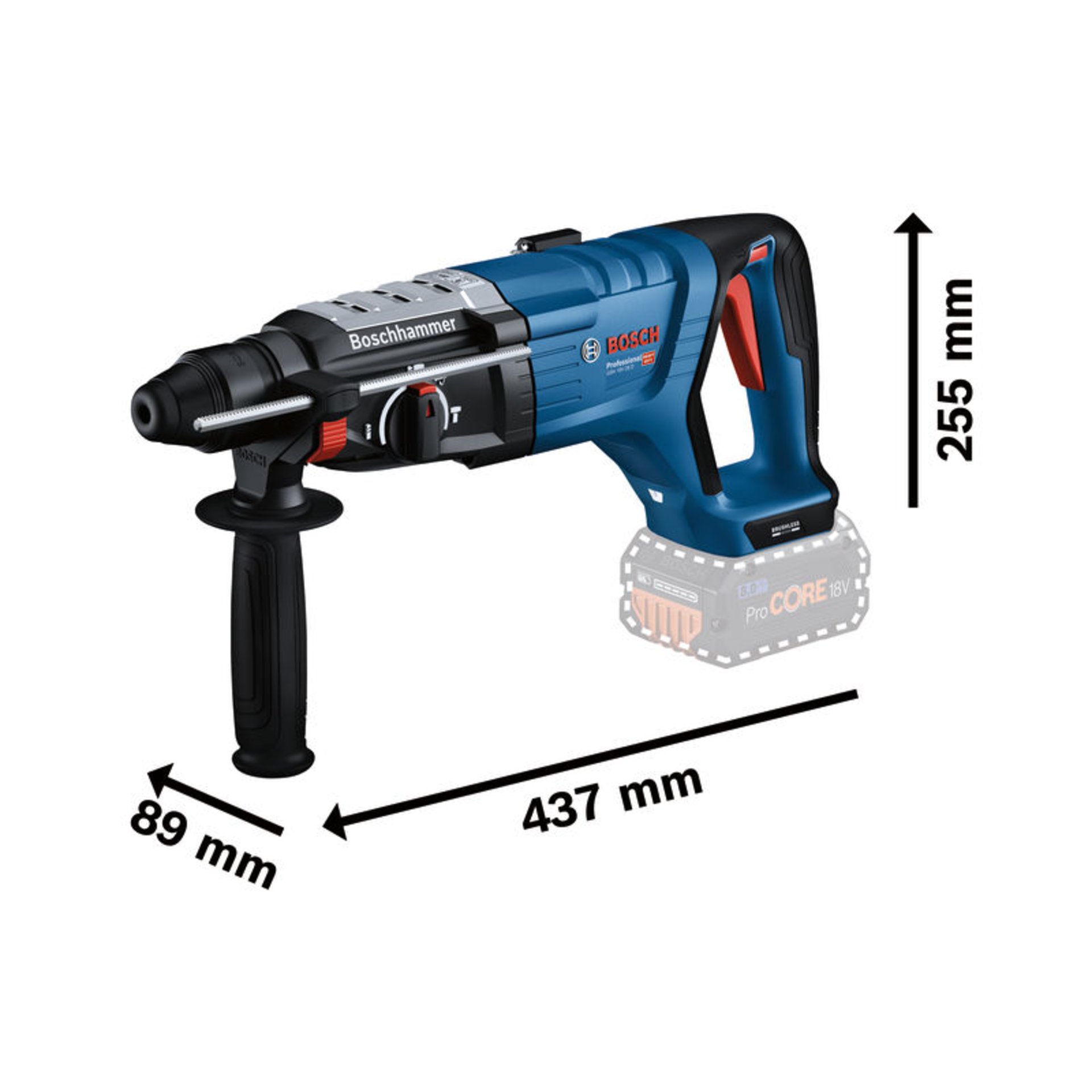 Akku-Bohrhammer mit SDS plus GBH 18V-28 D