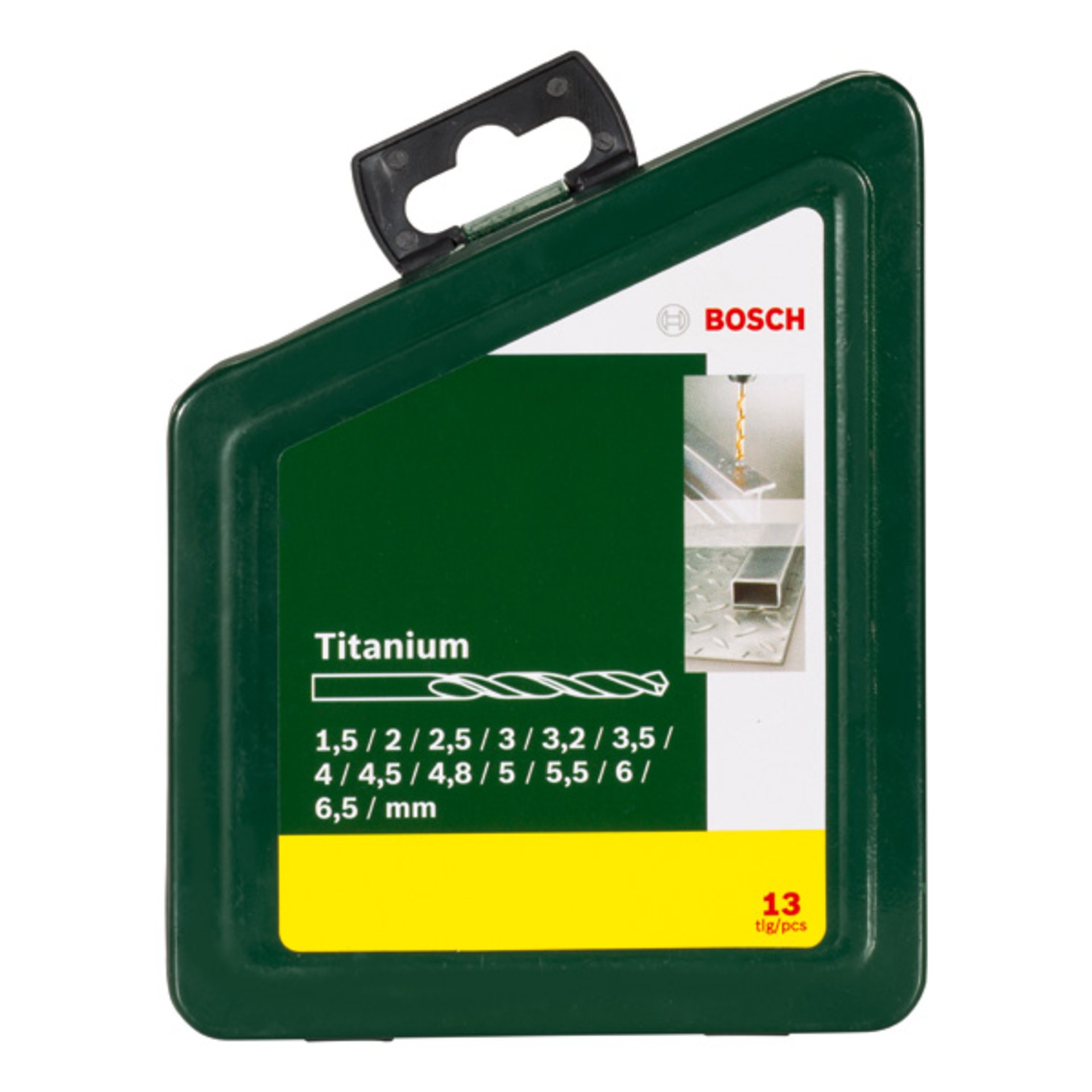 Metallbohrer-Set HSS-TiN, 13-teilig, 1,5 - 6,5 mm