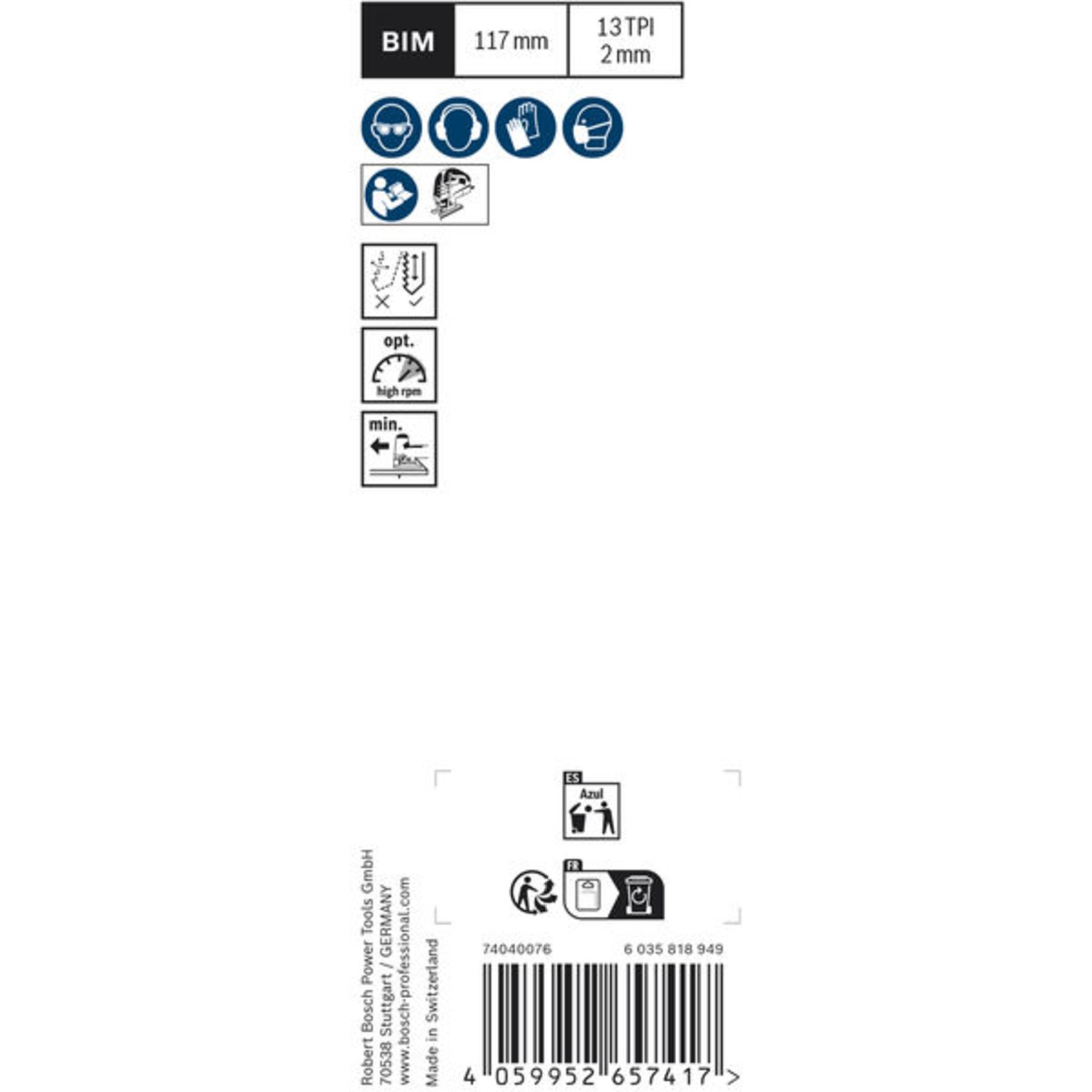 EXPERT Hardwood 2-side clean T308BFP Stichsägeblatt, 2-tlg.