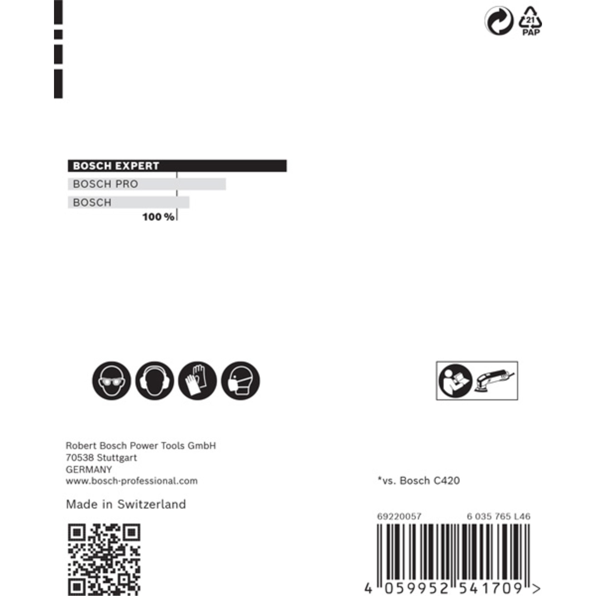EXPERT C470 Deltaschleifblatt Set, 93mm, K60-240, 6 Löcher, 6-tlg.