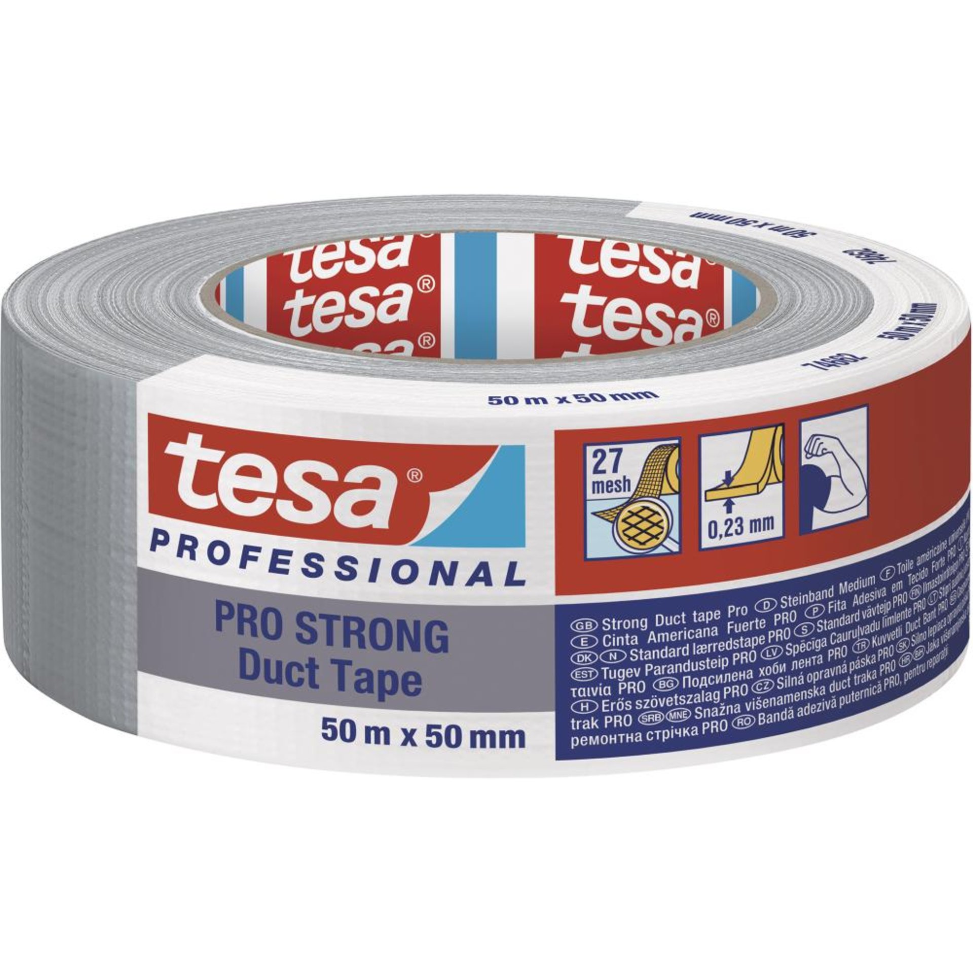 Duct Tape PRO STRONG ,66462 silb 50m:50mm