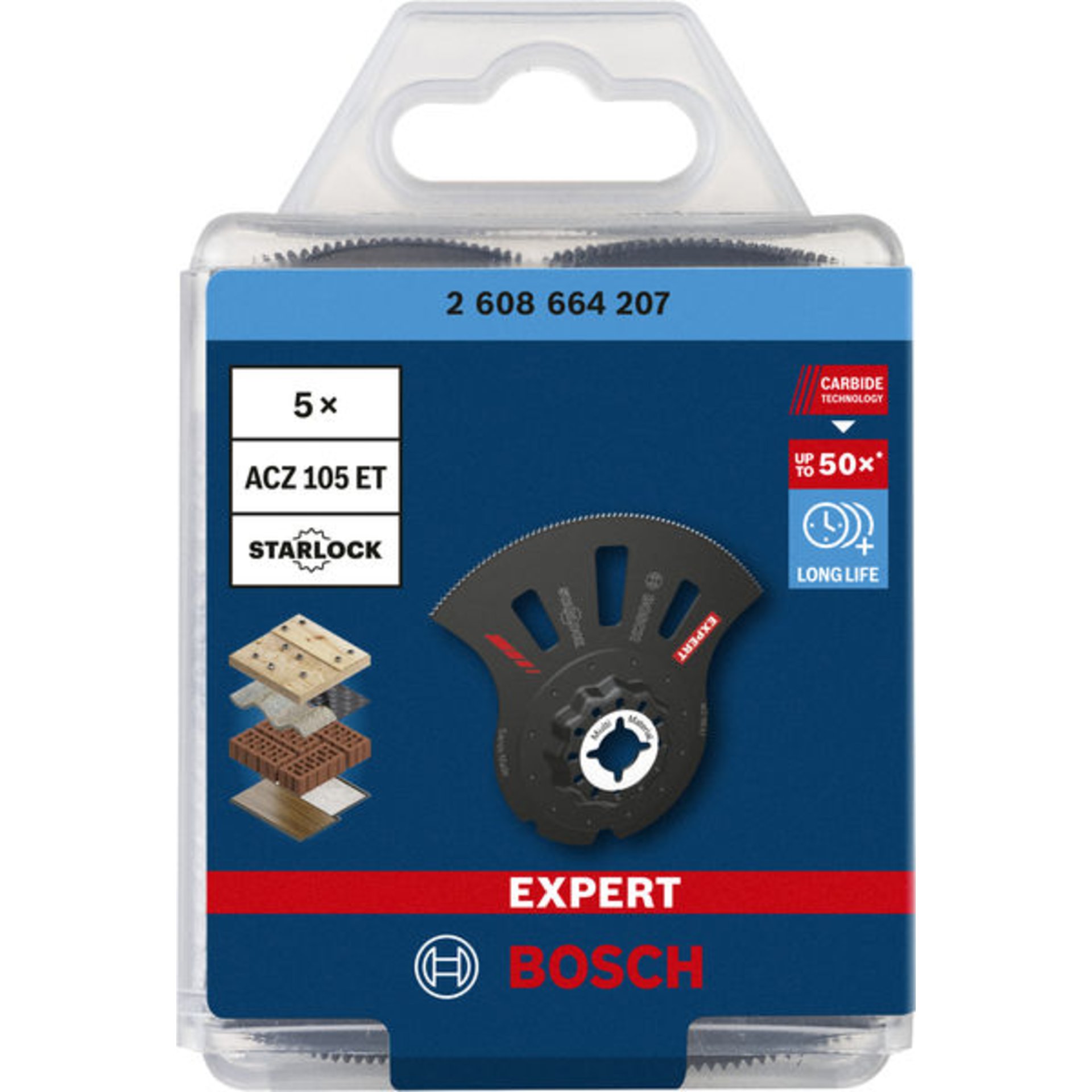 EXPERT ACZ 105 ET Multi Material Segmentsägeblatt, 5-tlg.