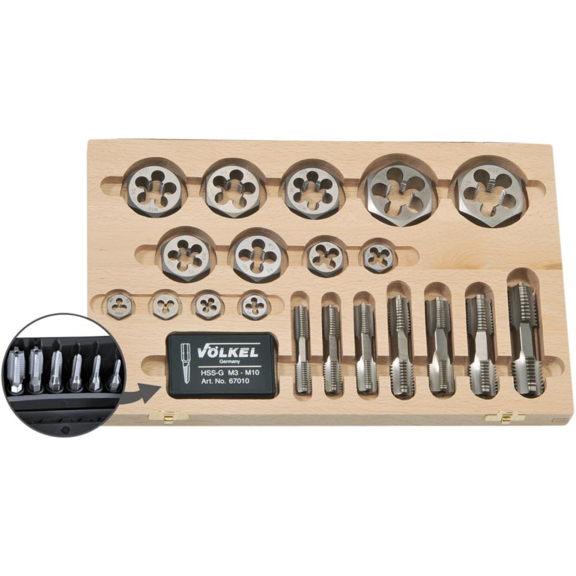 Gewindebohrer-Satz G1/8"-1." VÖLKEL