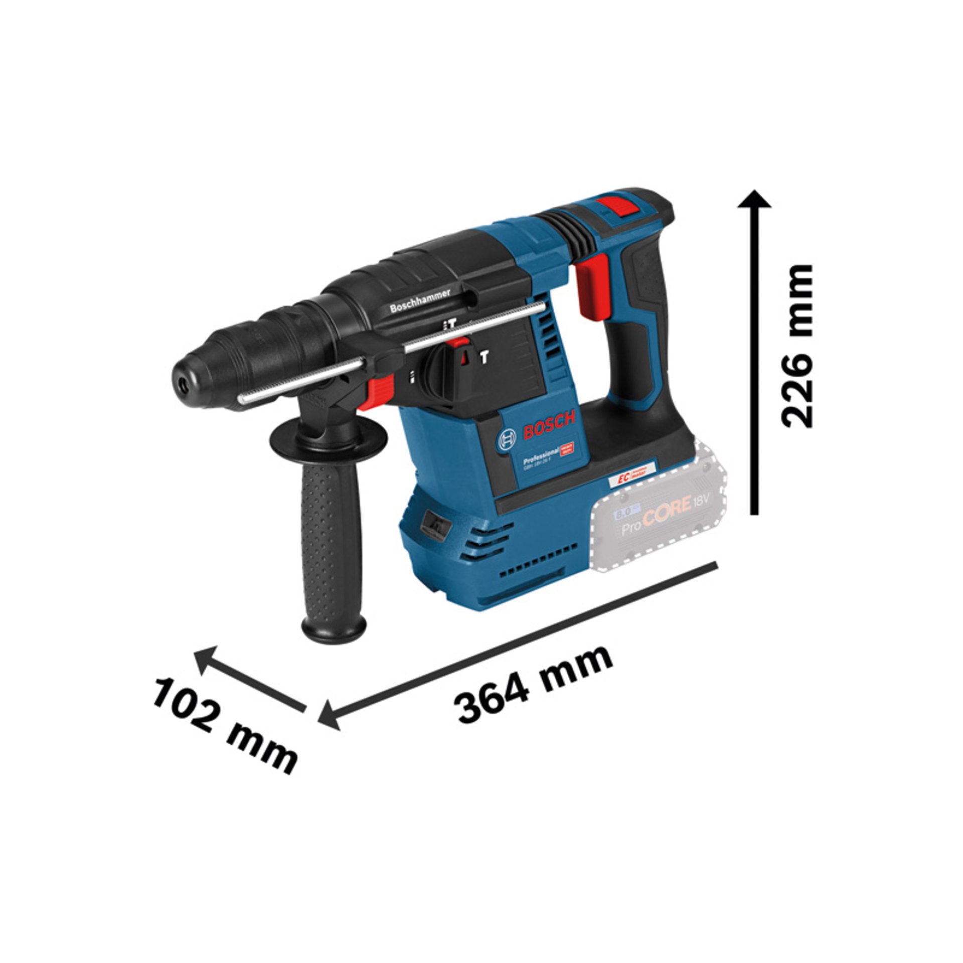 Akku-Bohrhammer mit SDS plus GBH 18V-26F