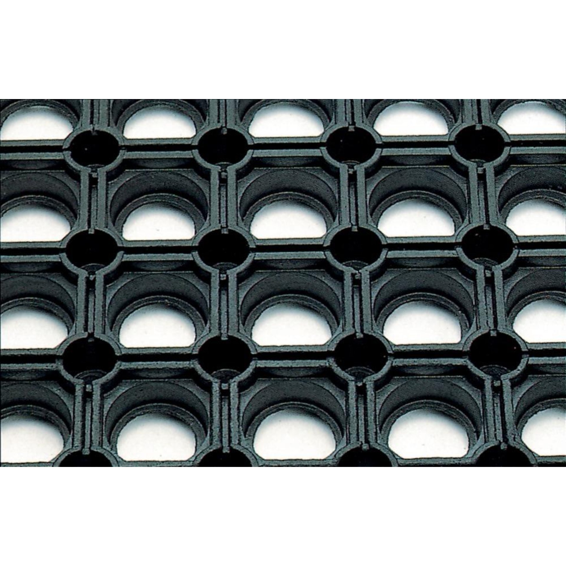 Wabenmatte leichte Ausf. SBR/NR, schwarz, offene Decke, 16mm, 1000x9330mm