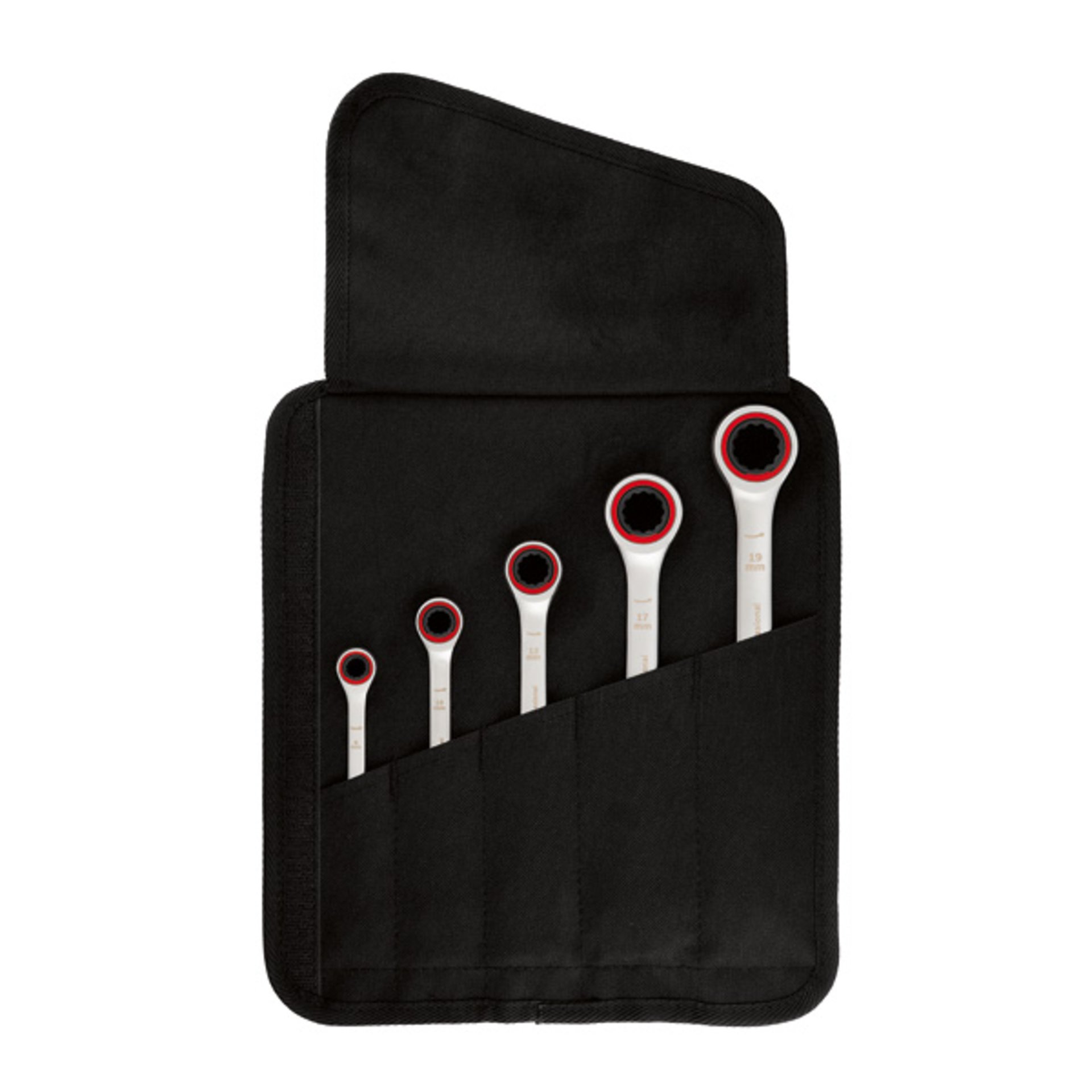 Ratschen-Einmaulschlüssel-Set, 5-teilig