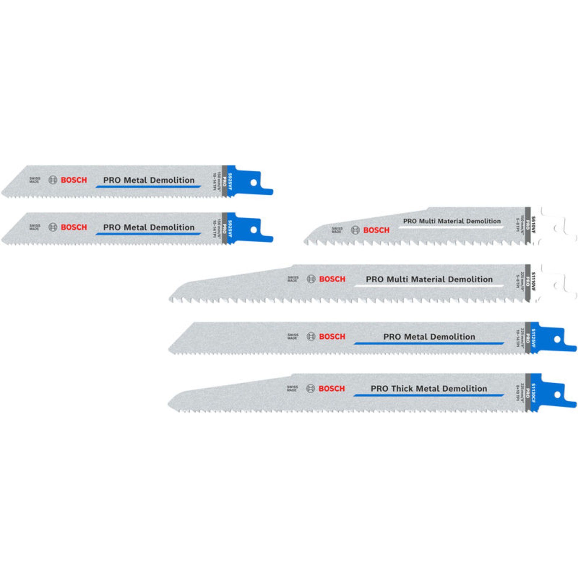 PRO Demolition Säbelsägeblatt Set, 6-tlg.