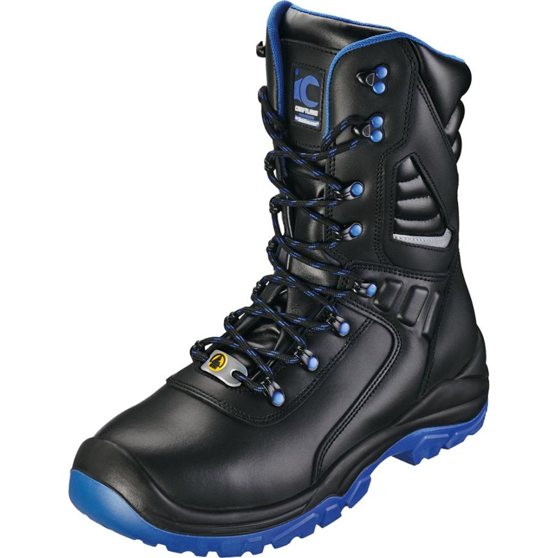 Hochstiefel TORGAU Schwarz/blau, S3S SR ESD Gr. 36 CRAFTLAND