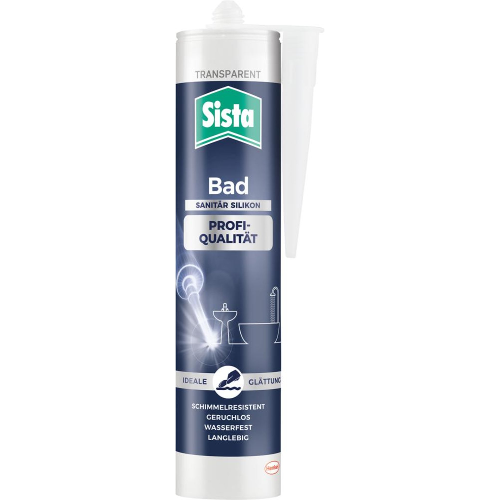 Sista Silikon Bad Profi Qualität 280 ml transparent
