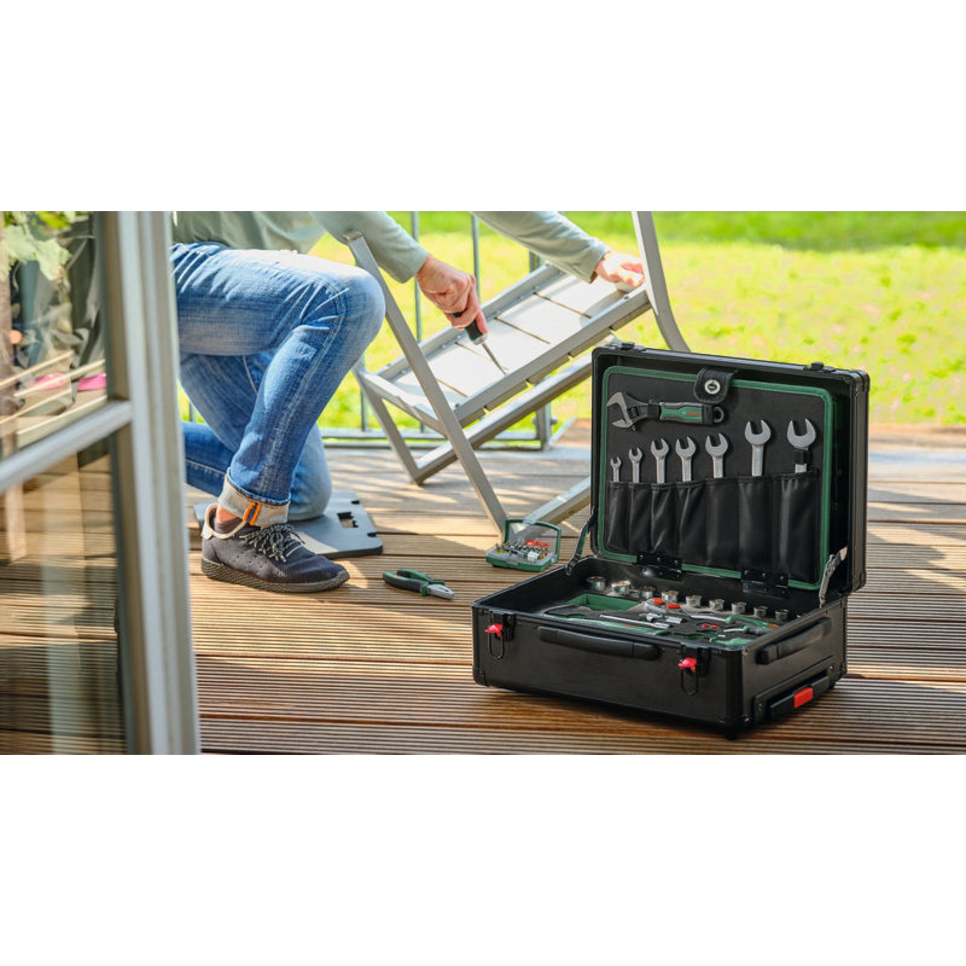 Handwerkzeuge Rollwerkzeugkoffer-Set 119-teilig