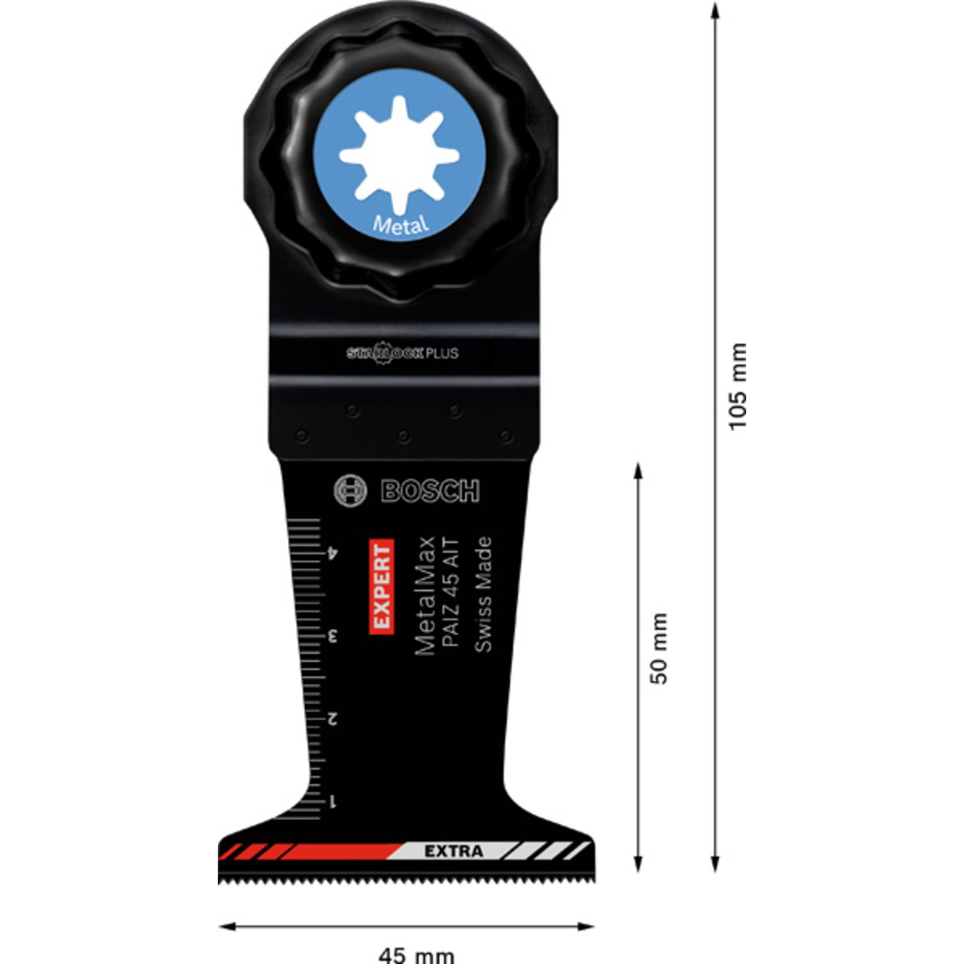 EXPERT MetalMax PAIZ 45 AIT Tauchsägeblatt für Multifunktionswerkzeuge, 45 mm