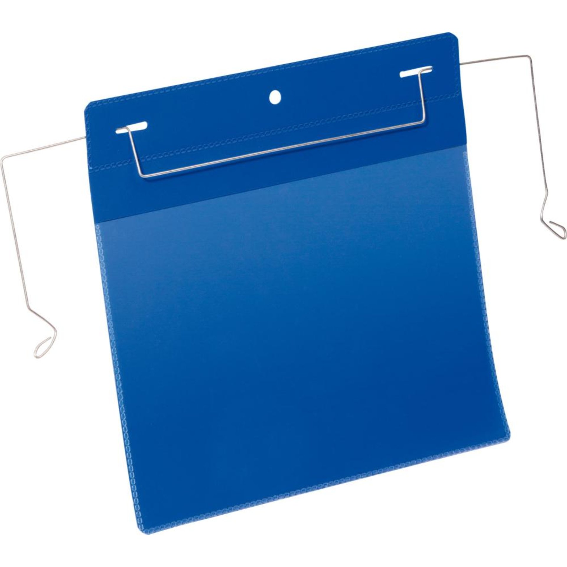 Dokumententasche B210xH148 mm A5 quer blau mit Drahtbügel VE 50 Stück