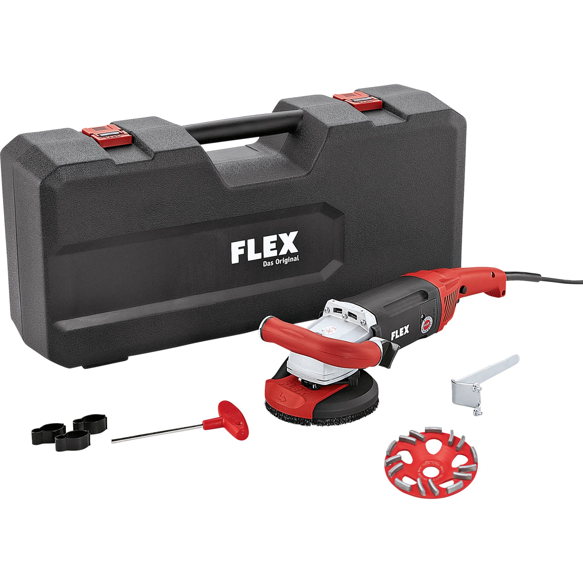 Kraftvoller 1750 Watt Sanierungsschleifer für randnahes Schleifen, 125 mm LD 18-7 125 R, Kit E-Jet