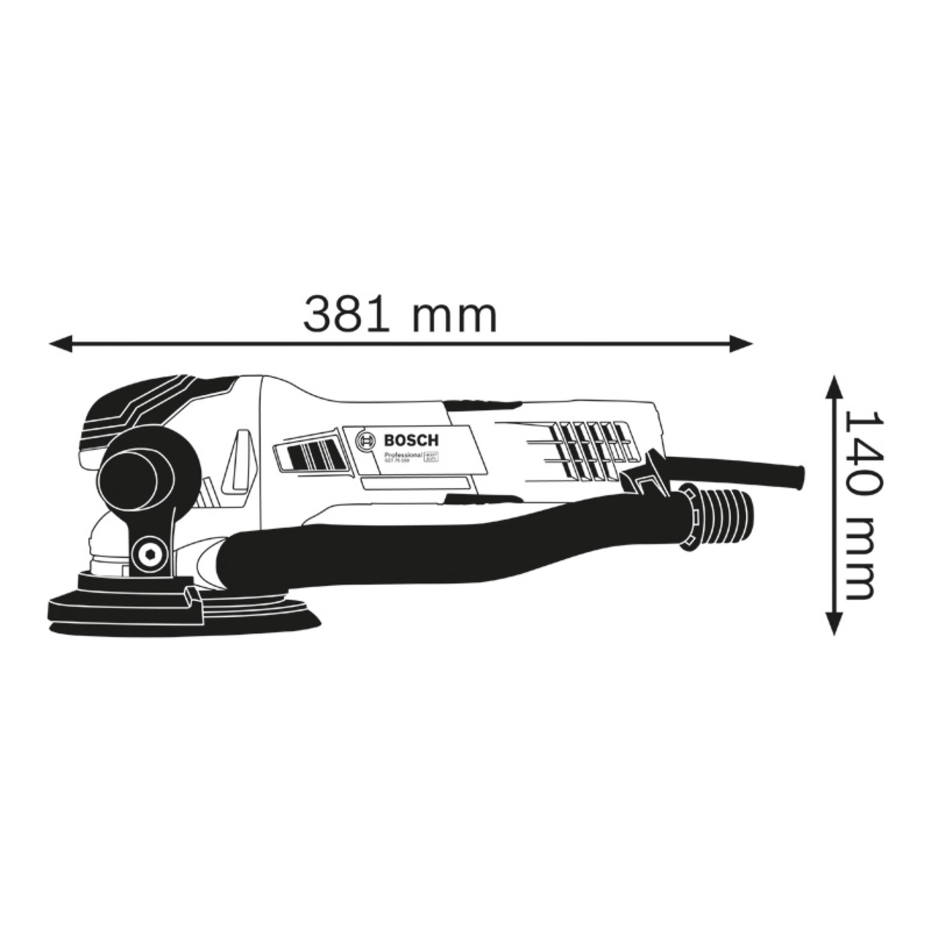 Exzenterschleifer GET 75-150 in L-BOXX