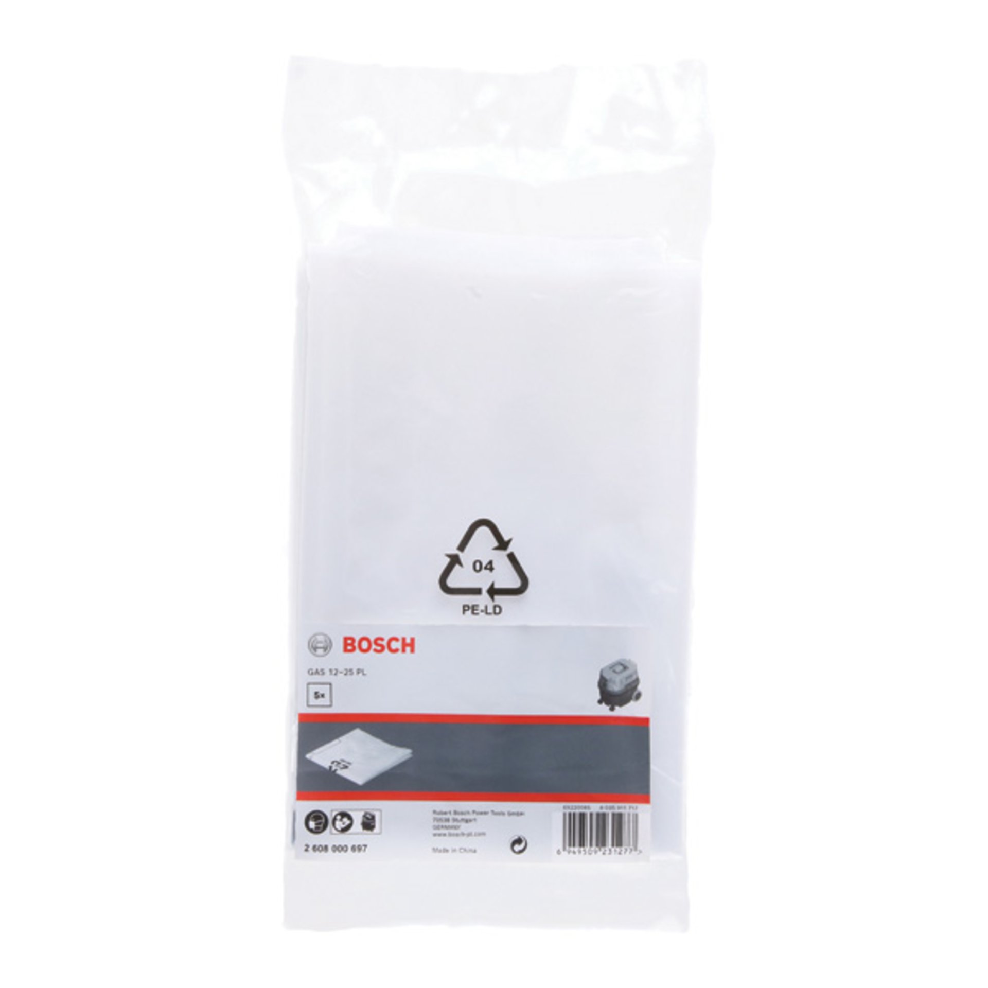 Entsorgungssack, 20 l, Kunststoff (5 Stk.) für GAS 12-25 PL