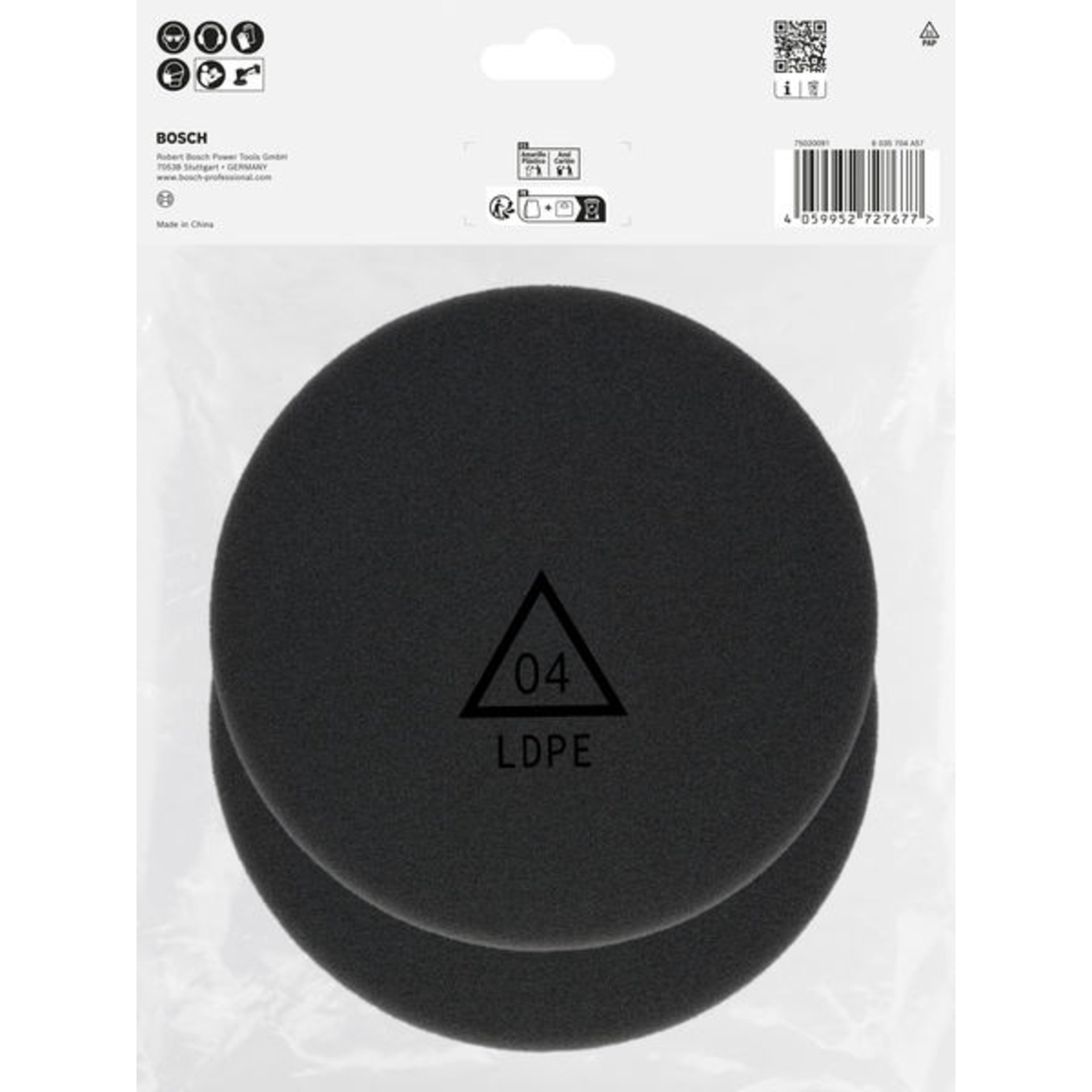 Polierschwamm, 125 mm, Finish, 2 Stk