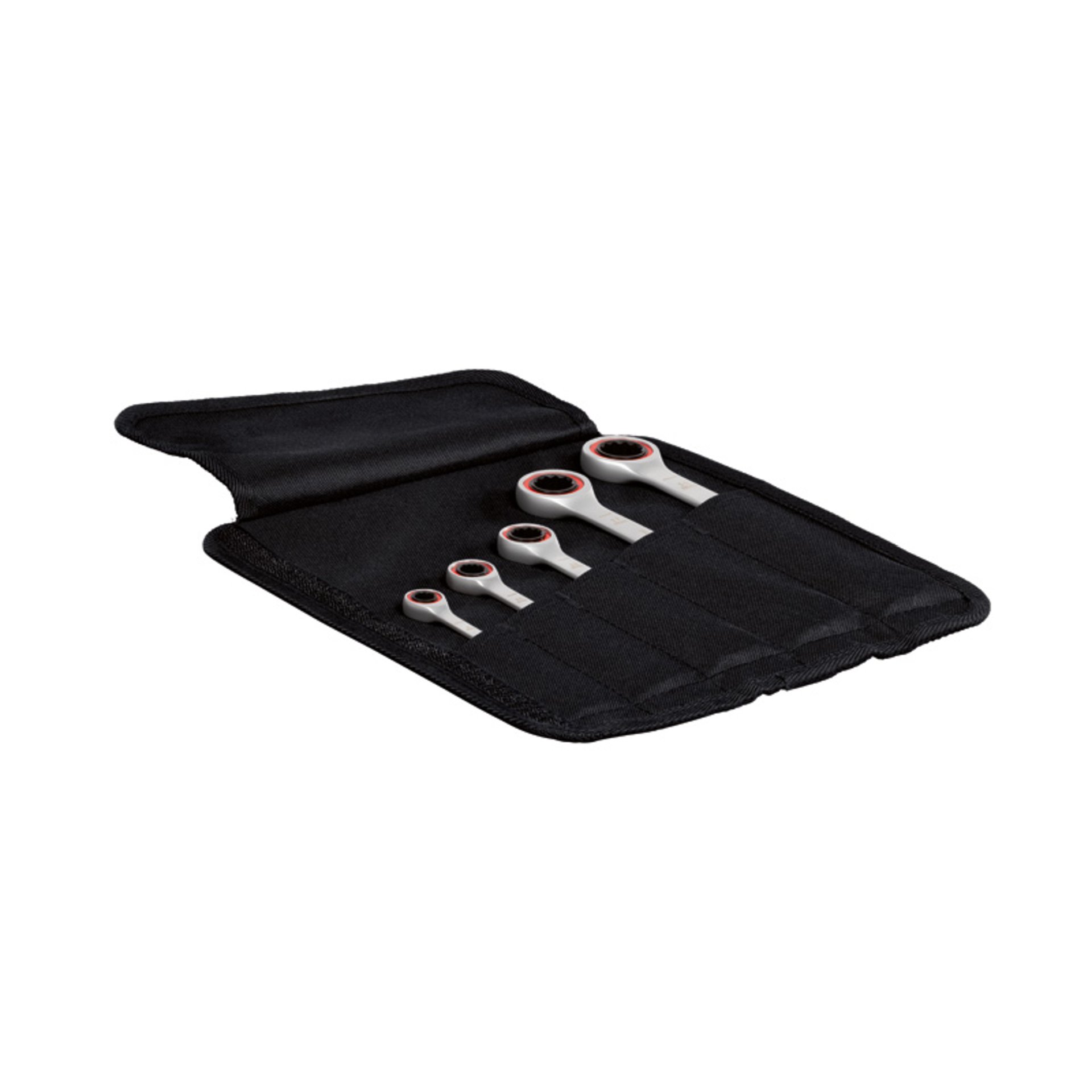 Ratschen-Einmaulschlüssel-Set, 5-teilig