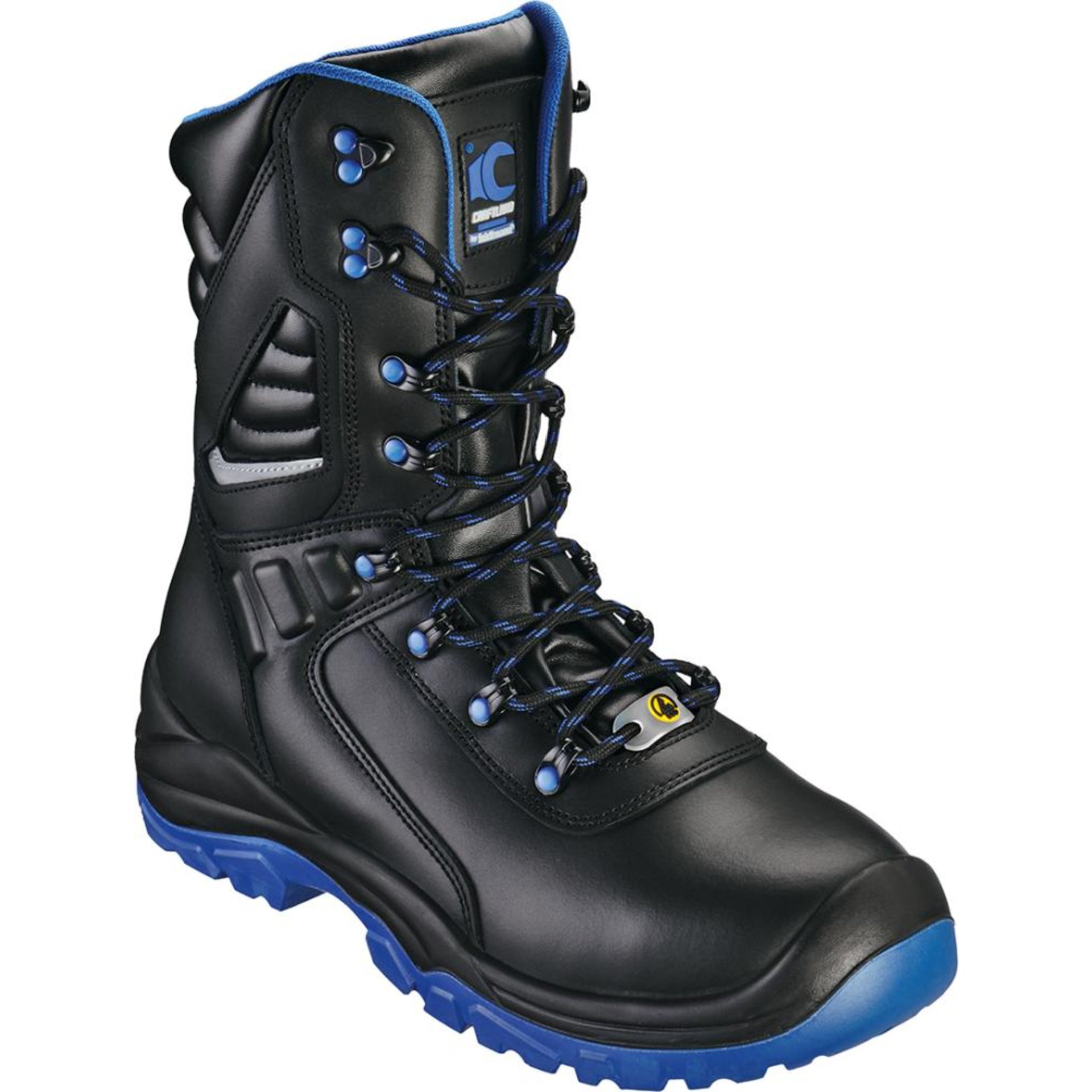 Hochstiefel TORGAU Schwarz/blau, S3S SR ESD Gr. 36 CRAFTLAND