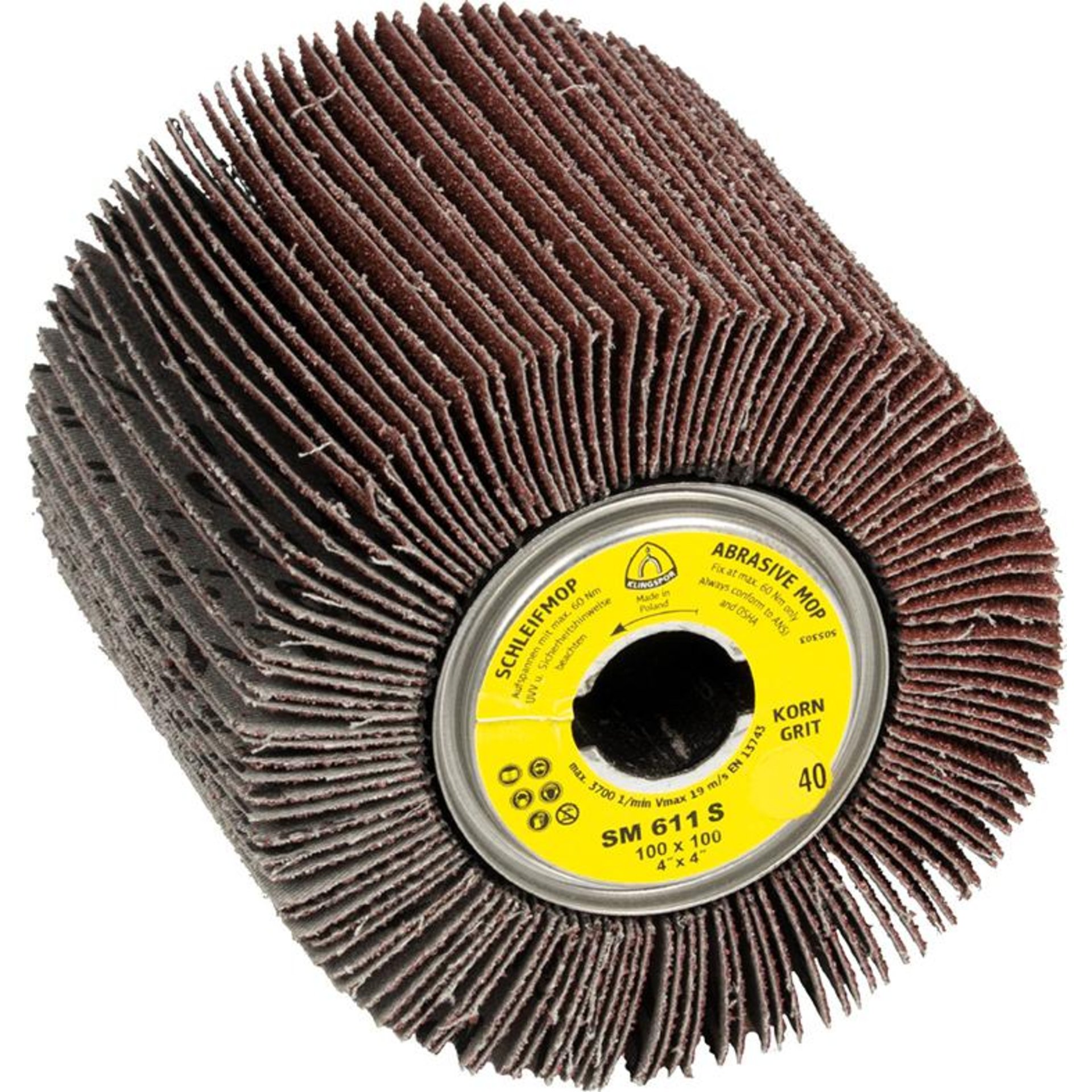 Schleifmoprad SM611 K120 100x100x19mm Klingspor