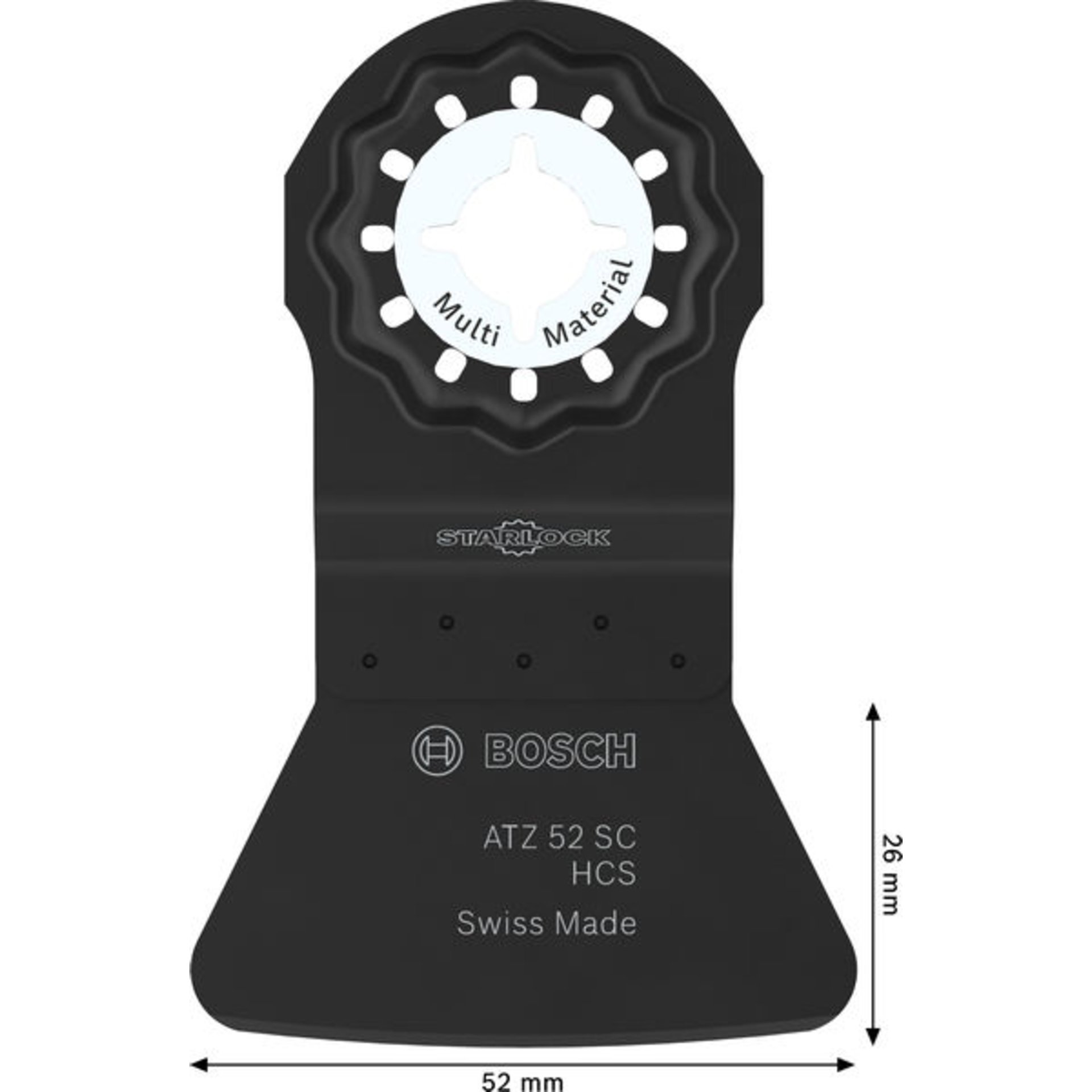 ATZ 52 SC Multi Material Tauchsägeblatt, Starlock, 52 x 26 mm